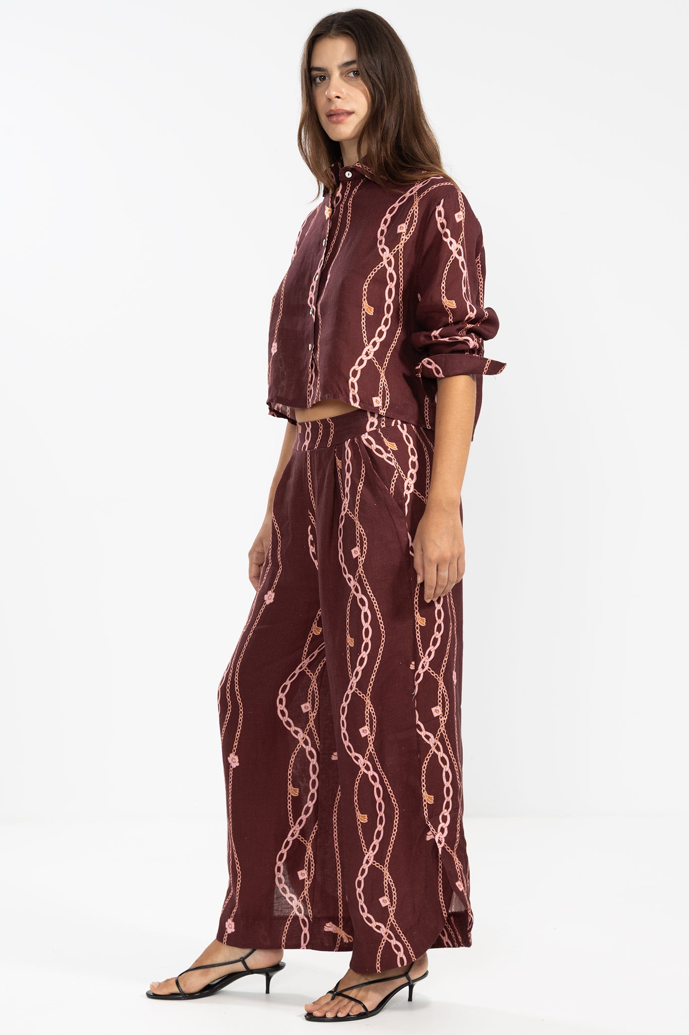 Camicia Lara 100% Lino in Chain Gang