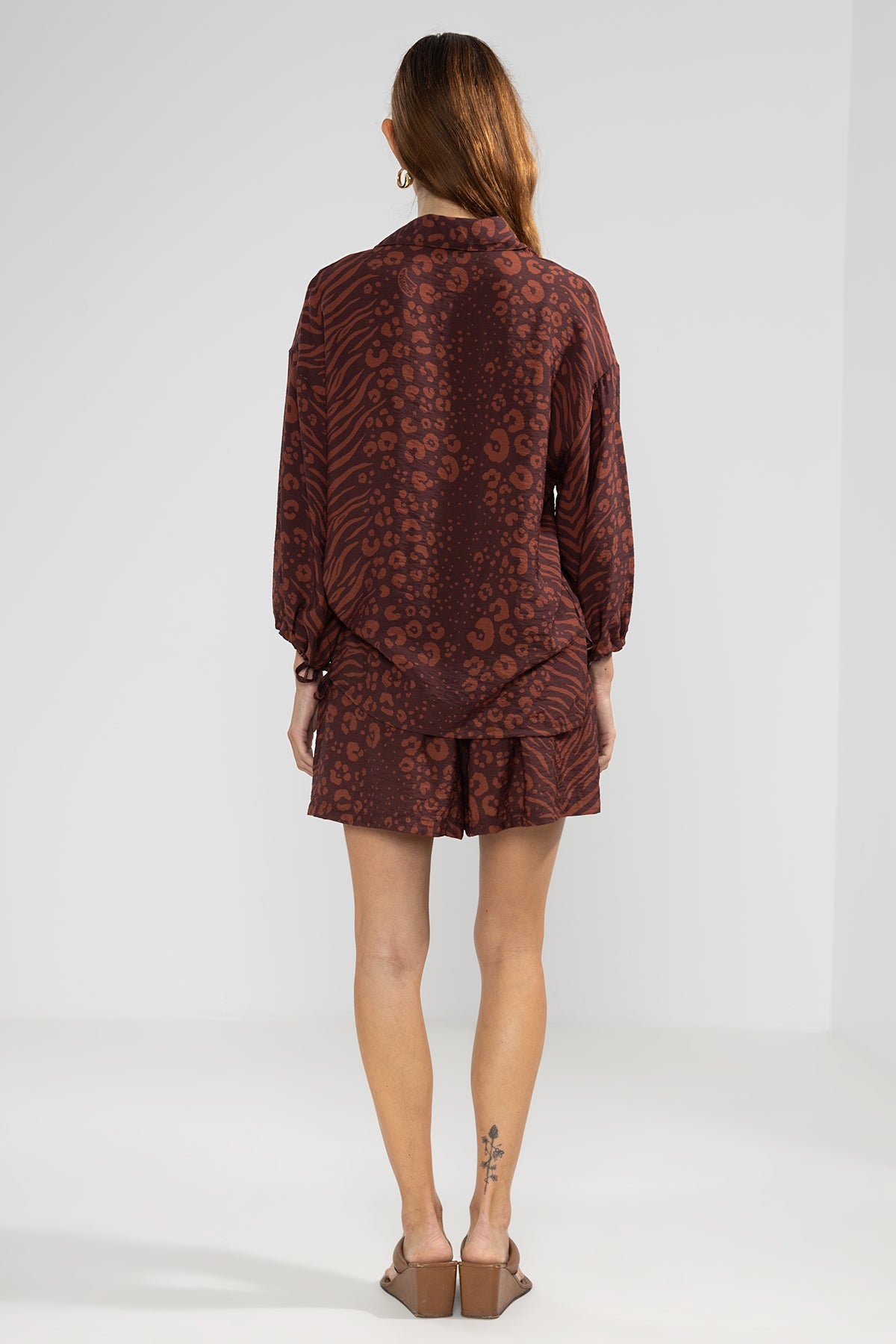 Flo Shorts Feline Chocolate