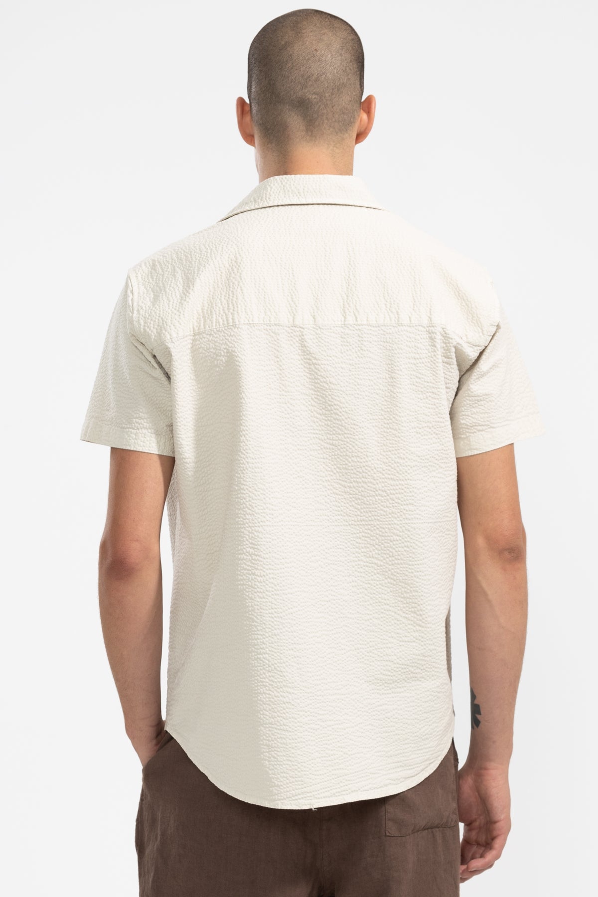 Chemise manches courtes Fede Oyster