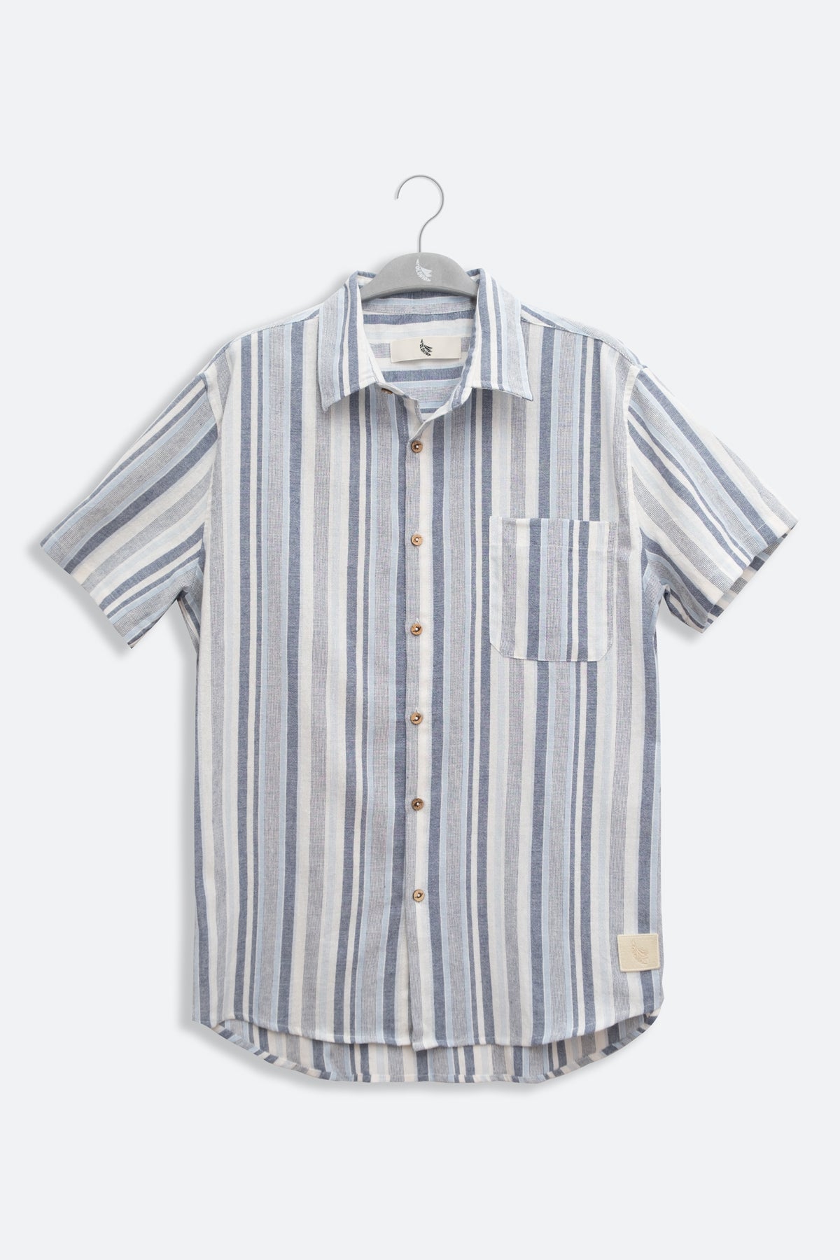 Chemise à manches courtes Fede Stripes Bleu