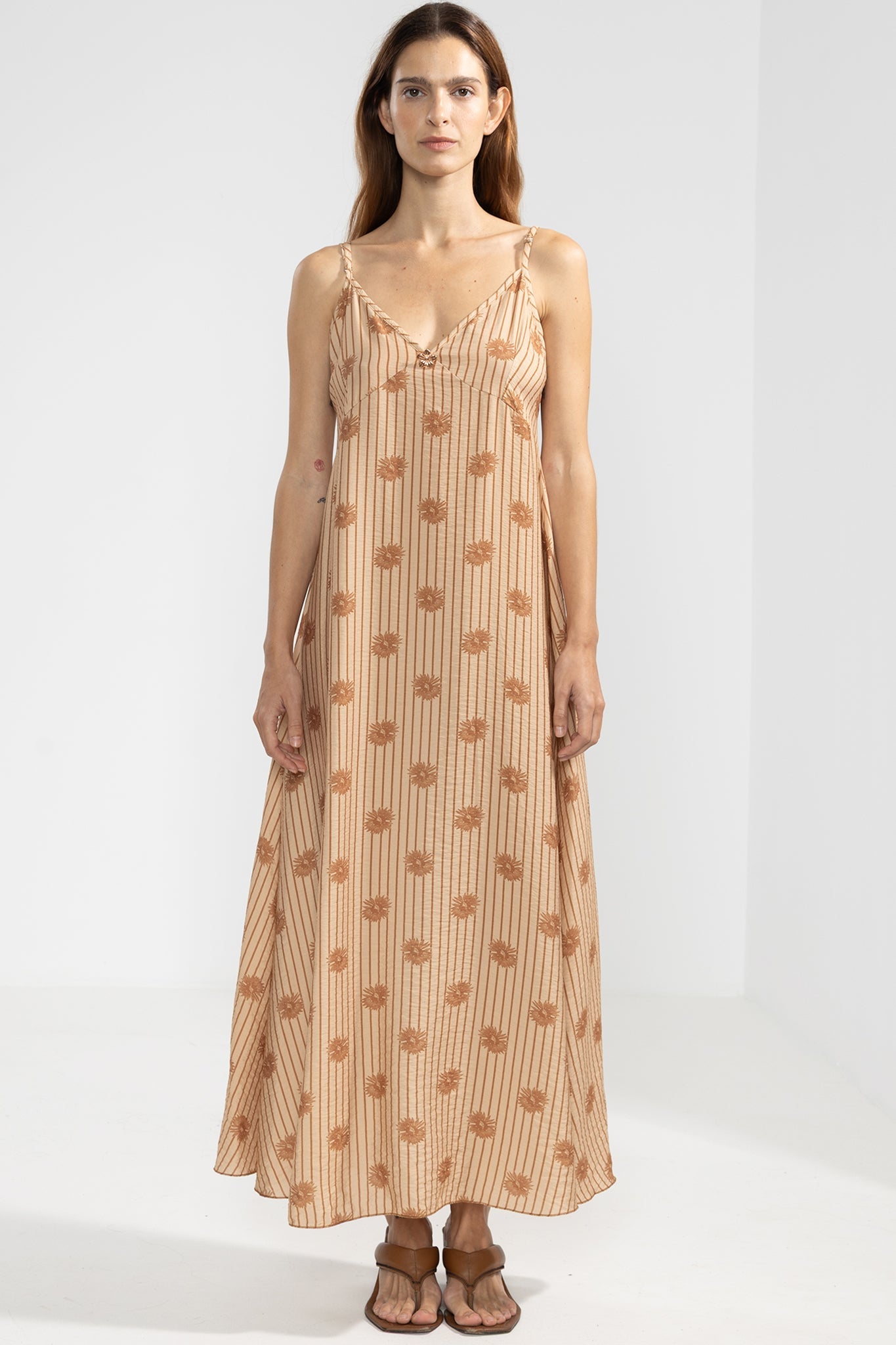 Flo Dress in Bloomline Camel