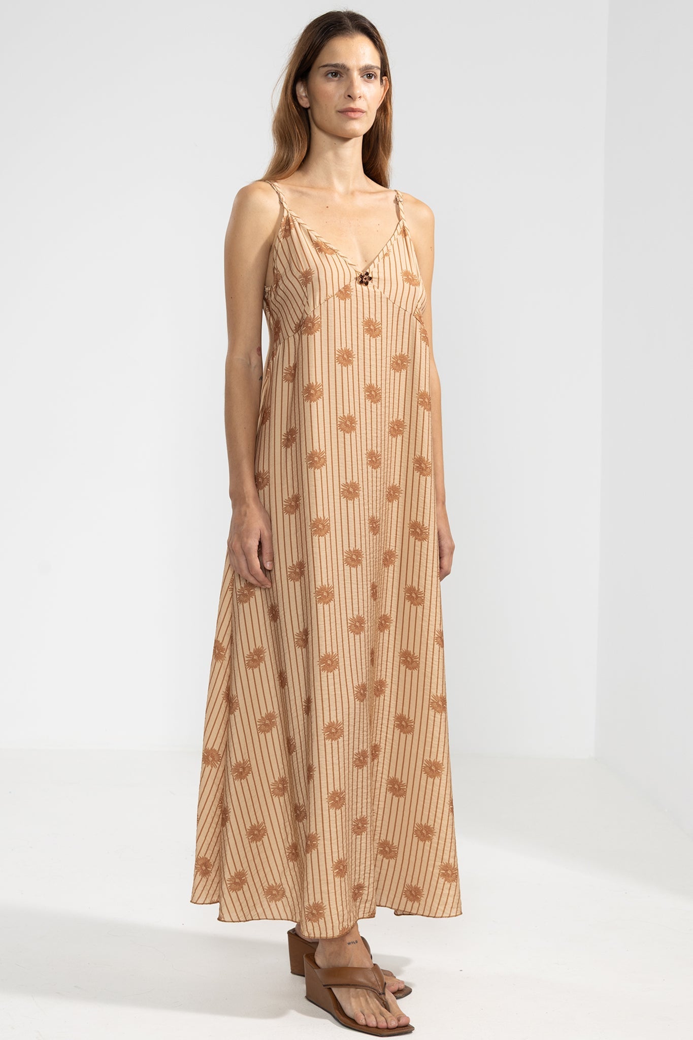 Flo Dress in Bloomline Camel