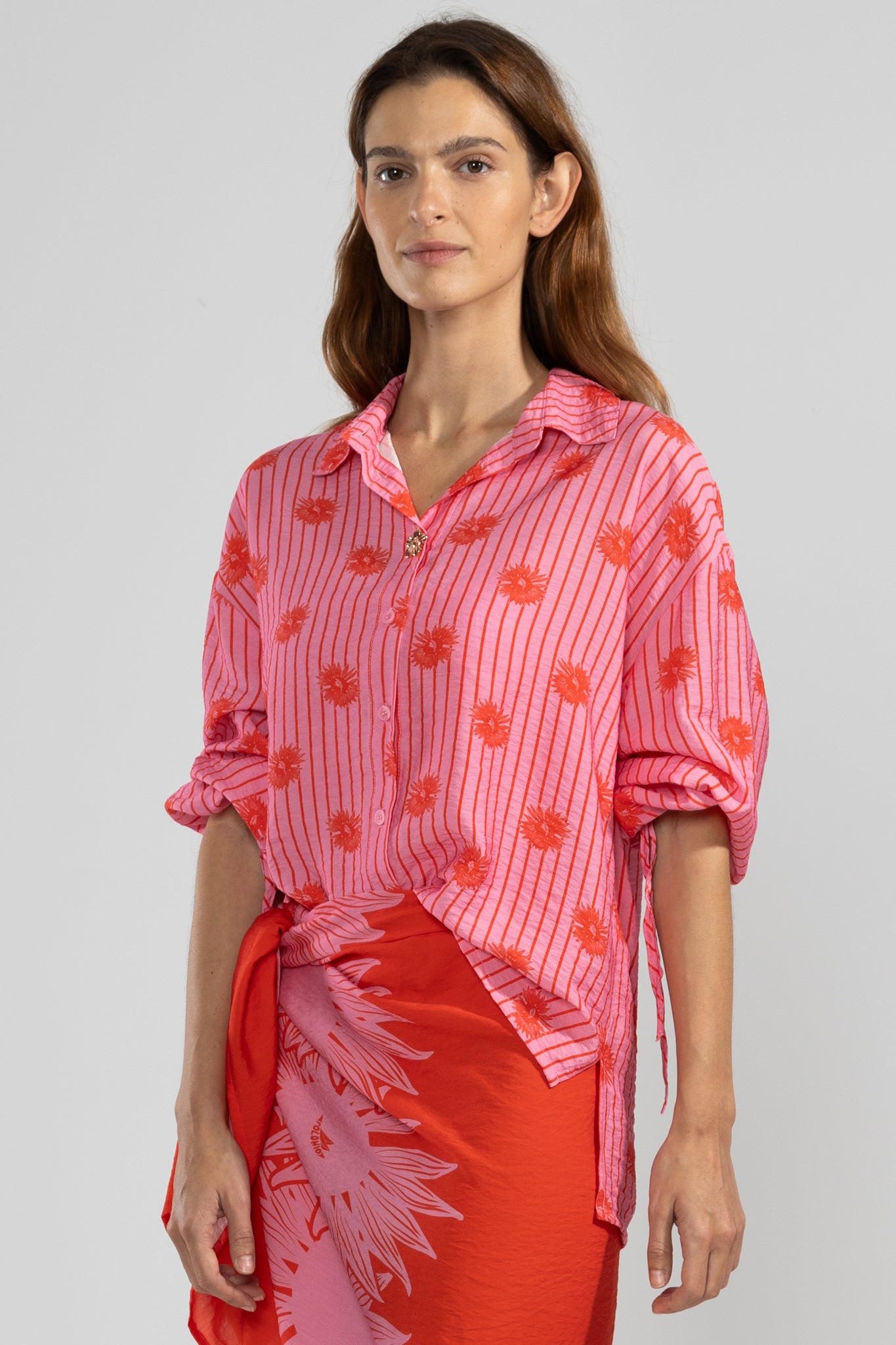 Flo Shirt in Bloomline Pink