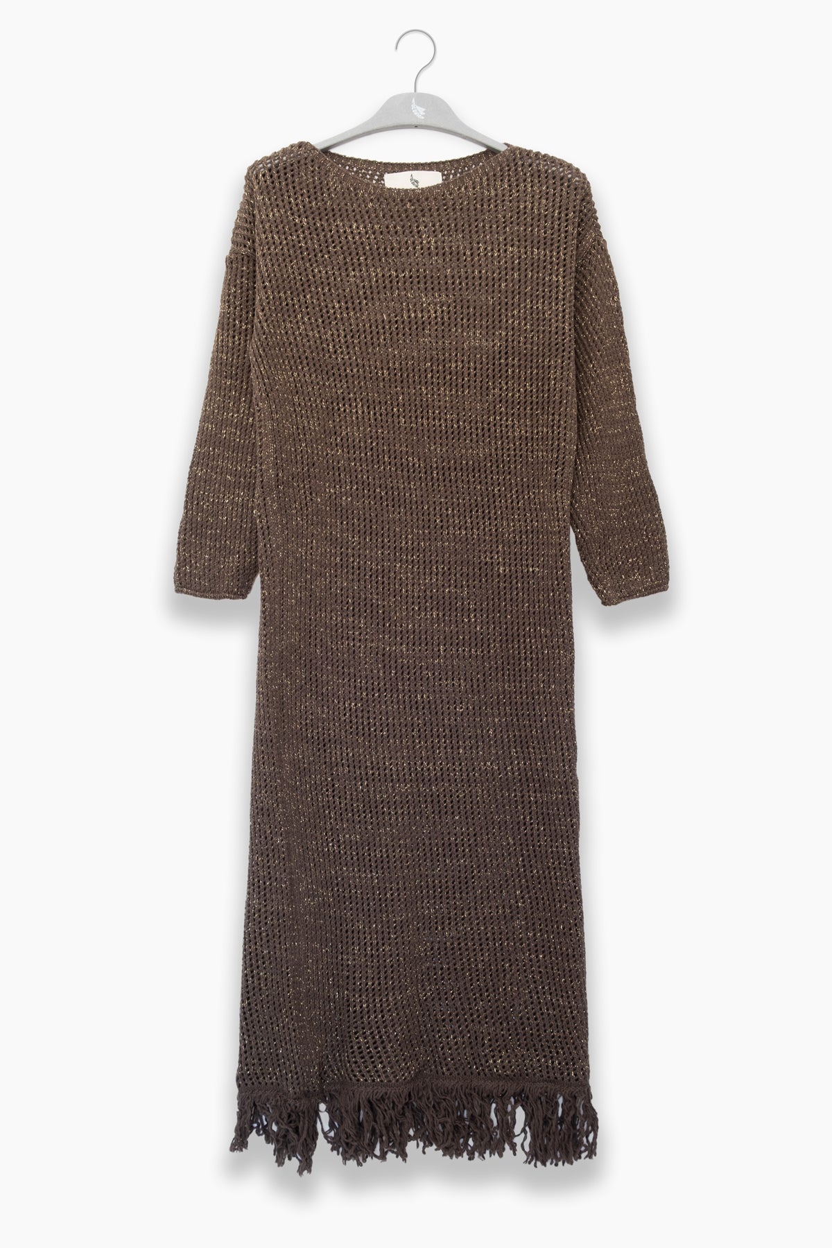 Fransen Kleid in Schoko
