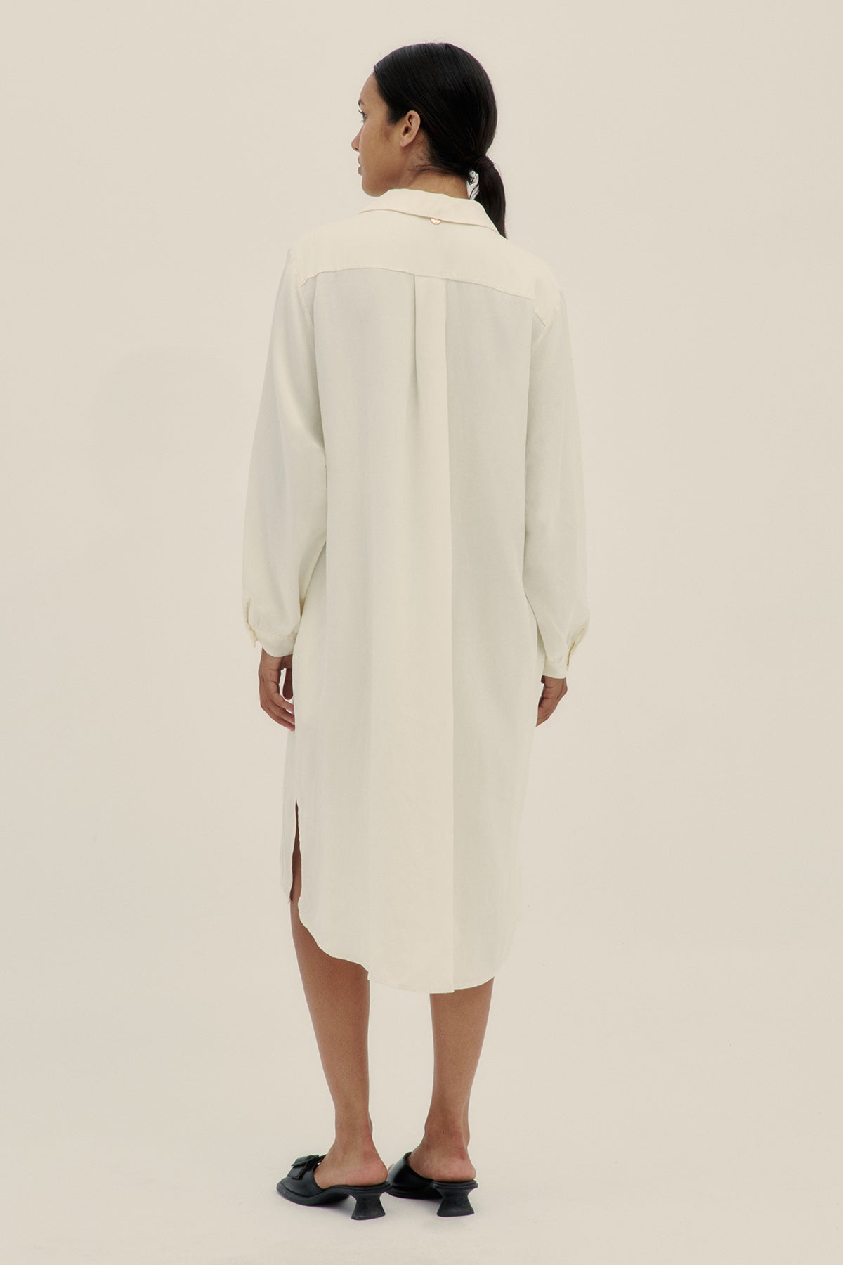 Camisa Manga Larga Crema - Polonio