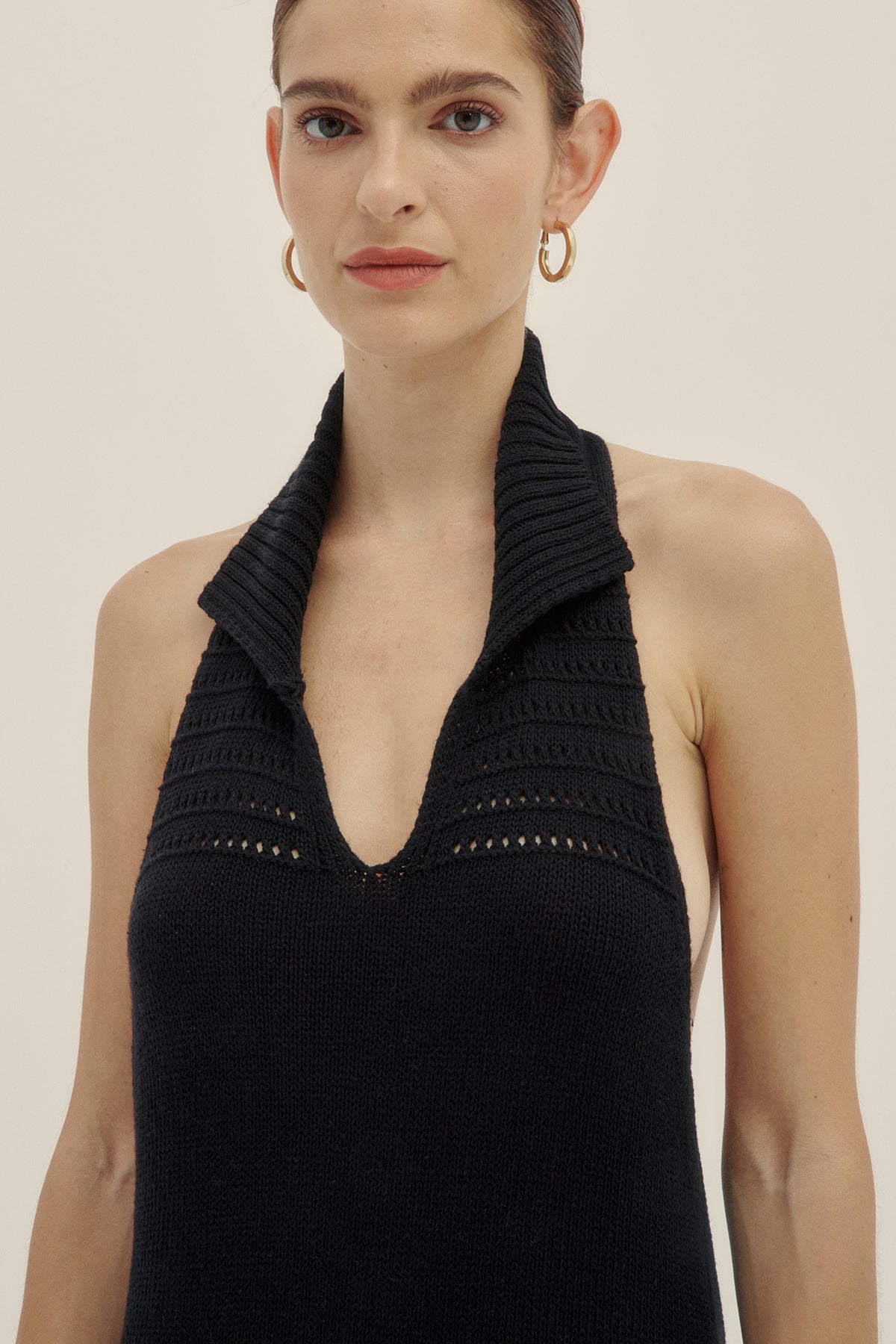 Vestido Halter Negro - Polonio