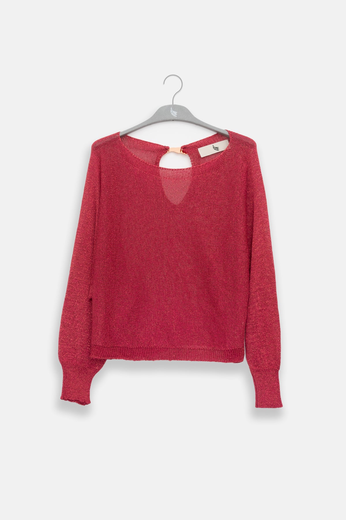 Lu Tiger Lurex Sweater in Fuchsia