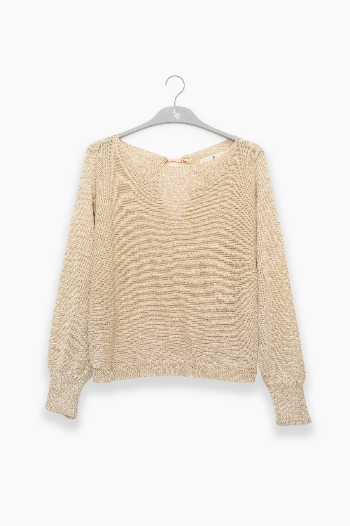 Lu Tiger Lurex Sweater in Gold