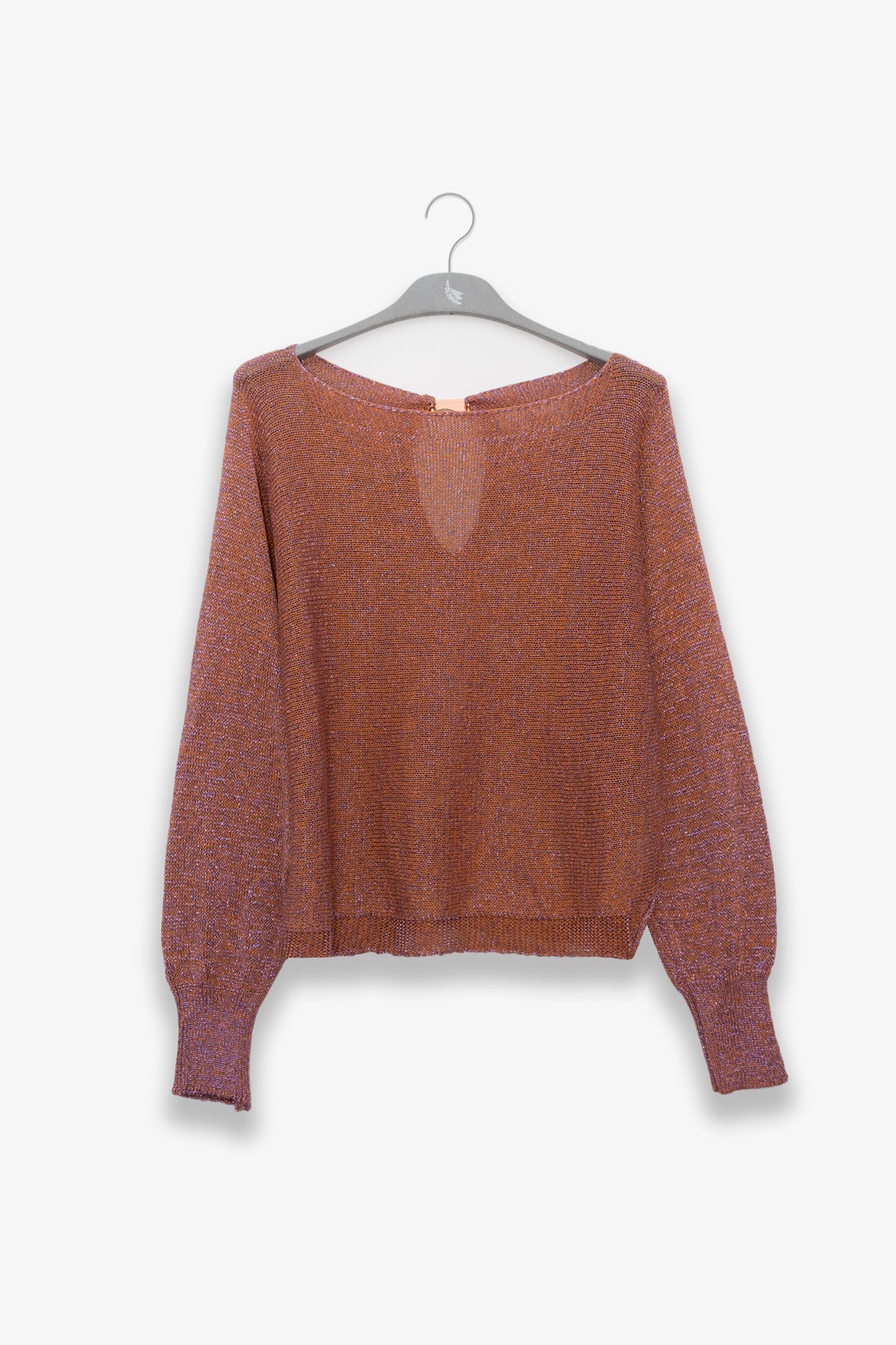 Lu Tiger Lurex Sweater in Sunset