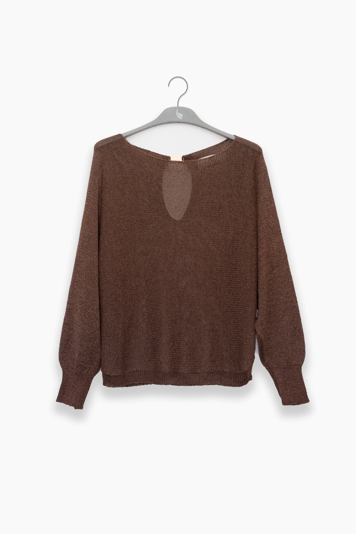 Lu Tiger Lurex Sweater in Choco