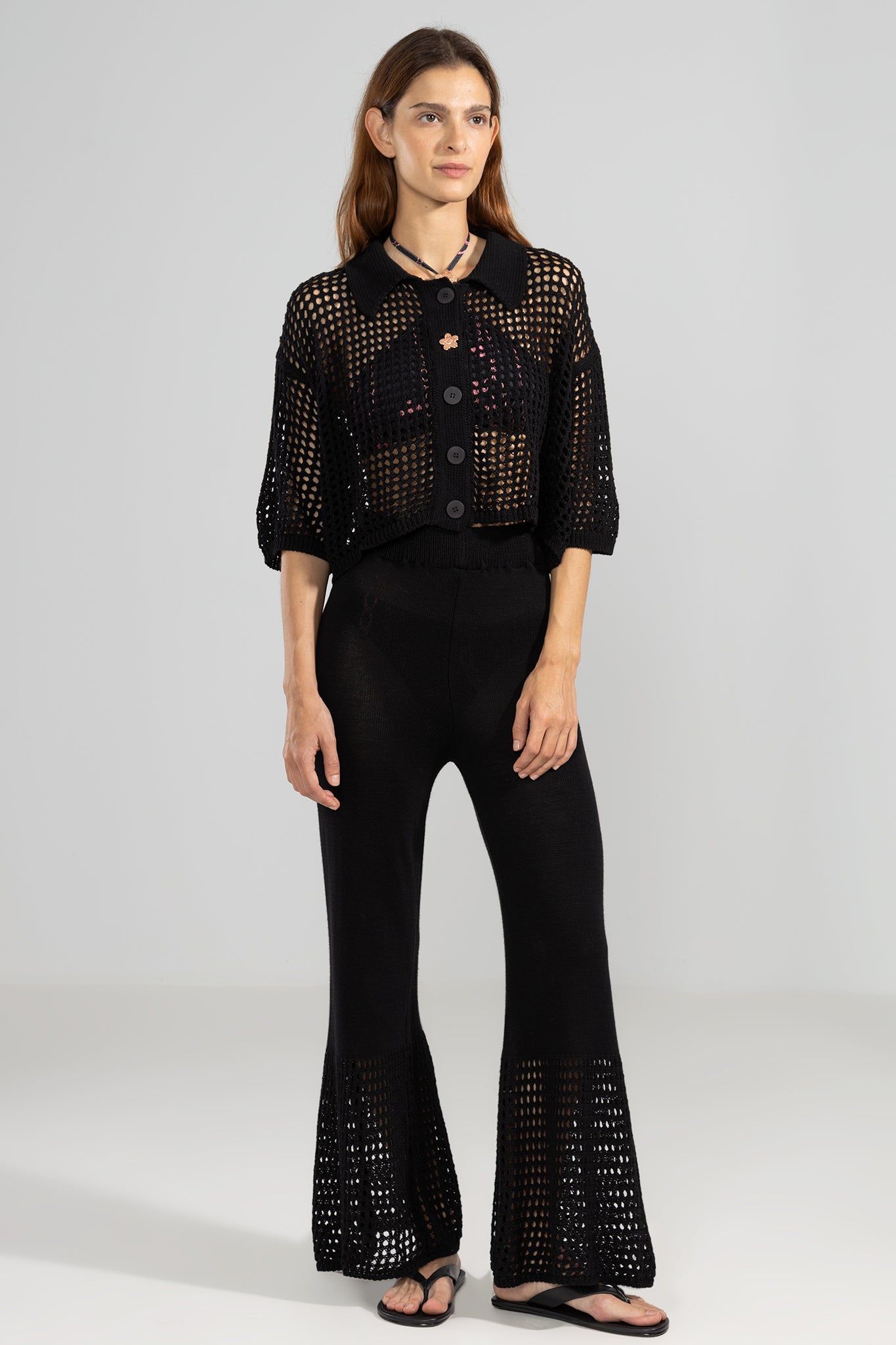 Mica Knit Pants in Black