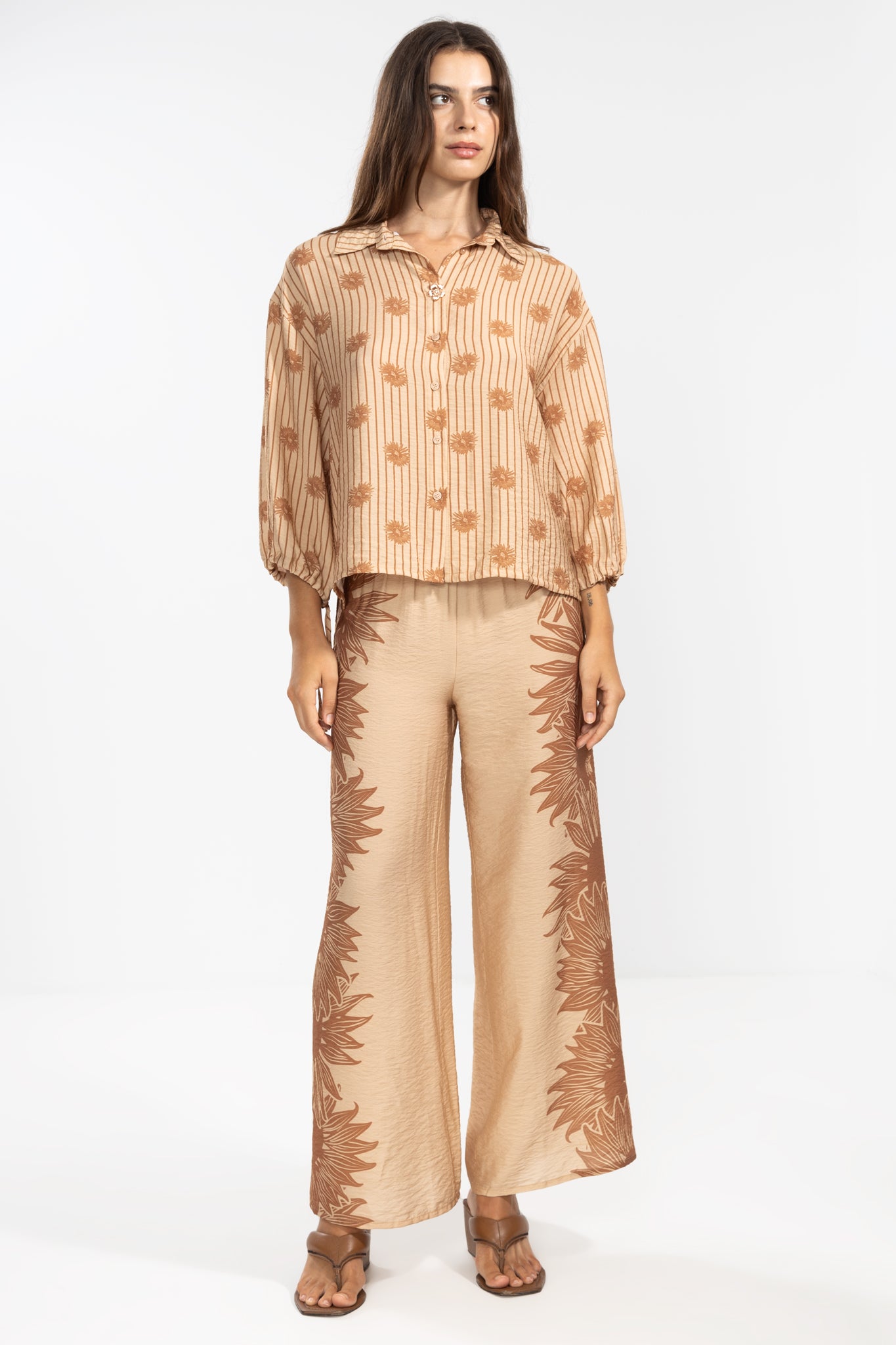Michu Bloom Camel Pants