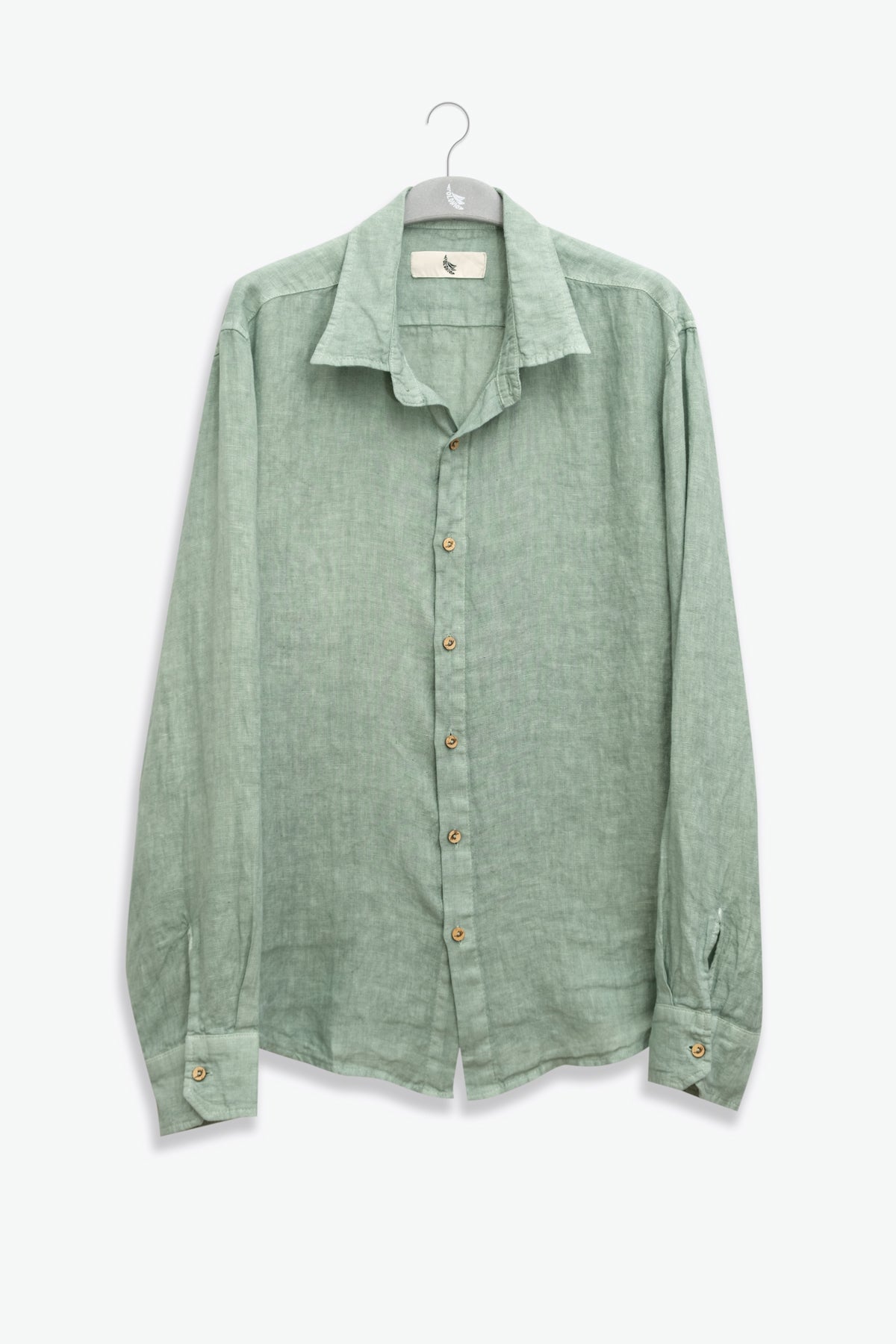 Camisa de Lino 100% Manga Larga Cardamomo