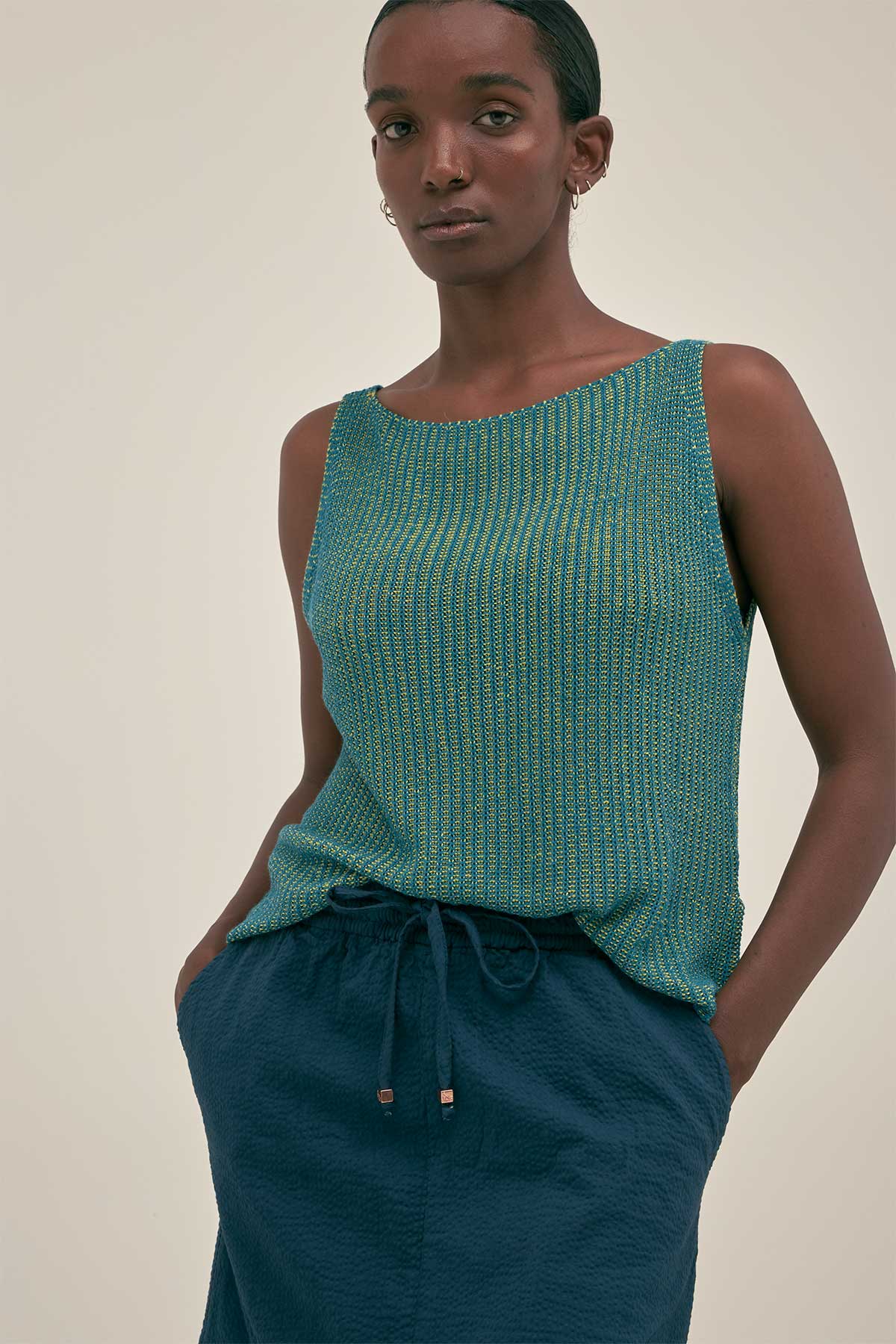 Eli Knit Top in Fern