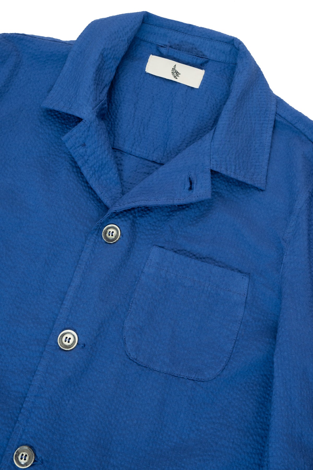 Veste en seersucker bleue