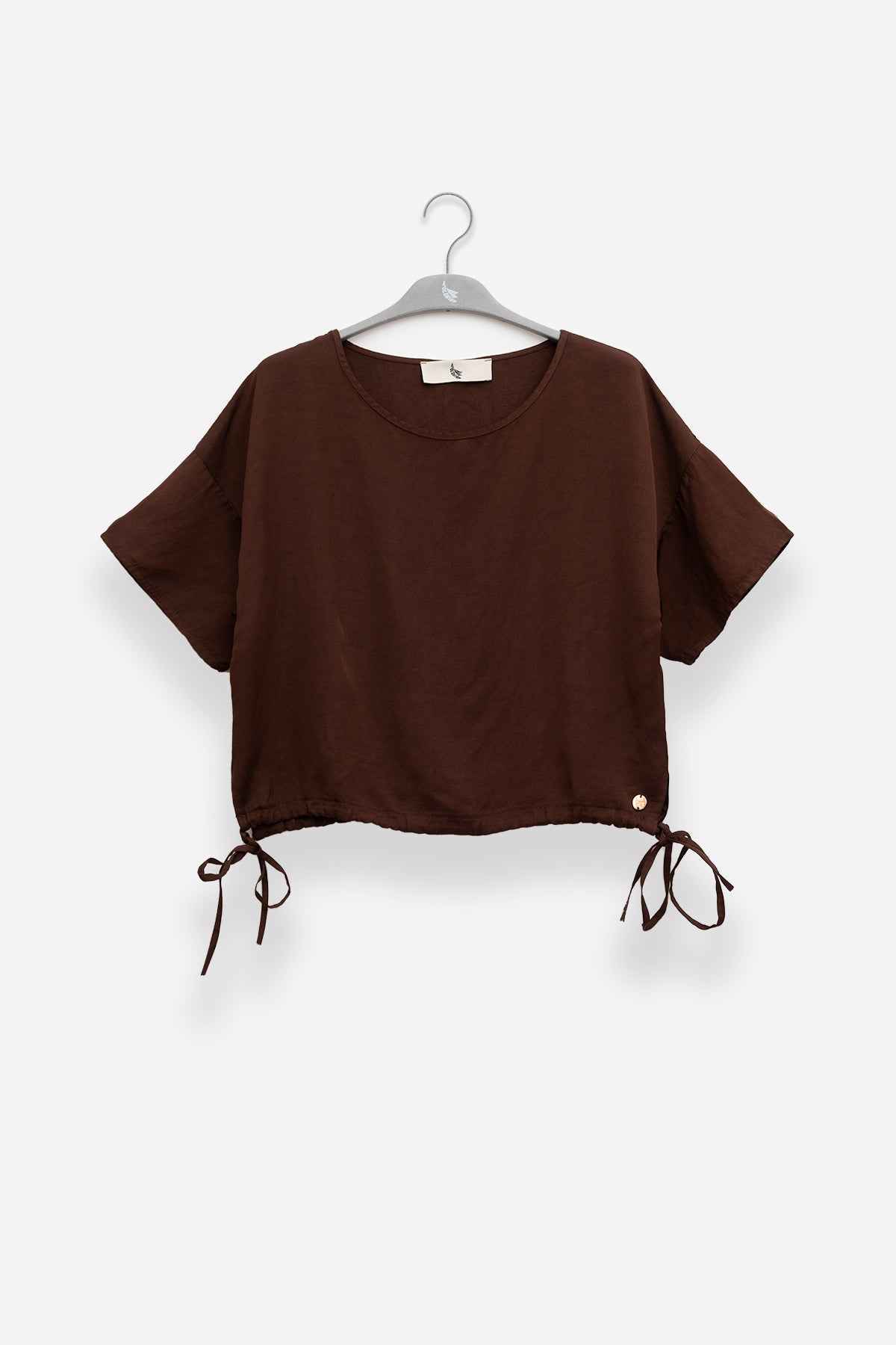 Short Sleeve Top in Choco