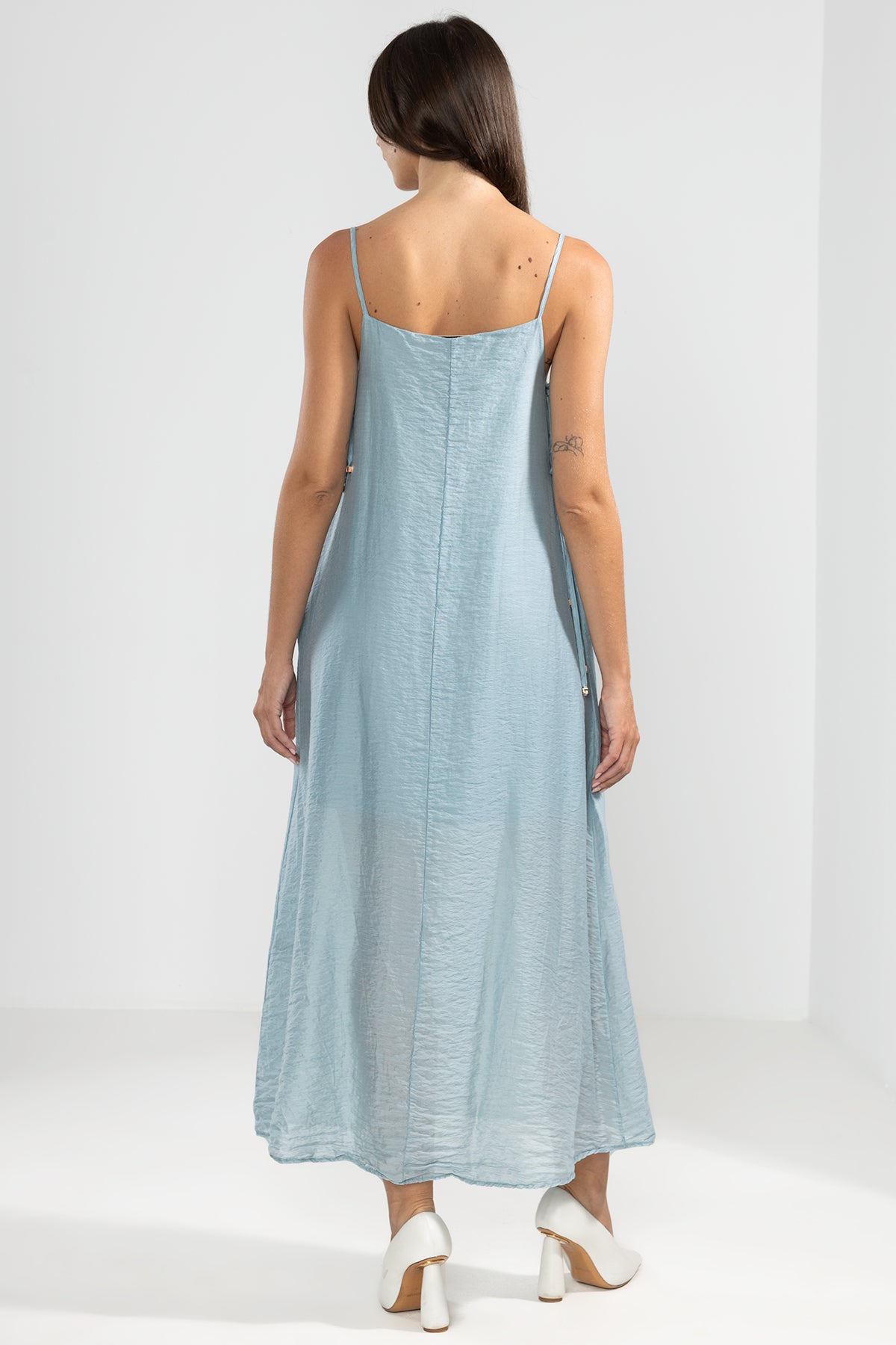 Abby Dress in Aqua