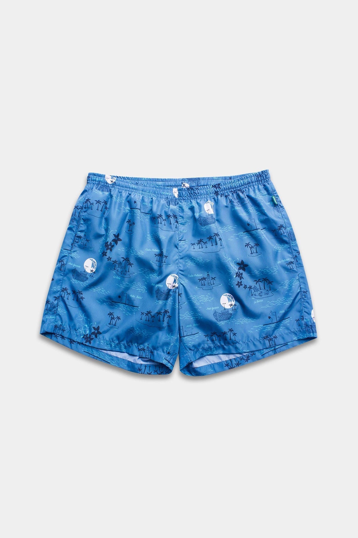 Blue La Isla Runner Swim Trunks - Polonio