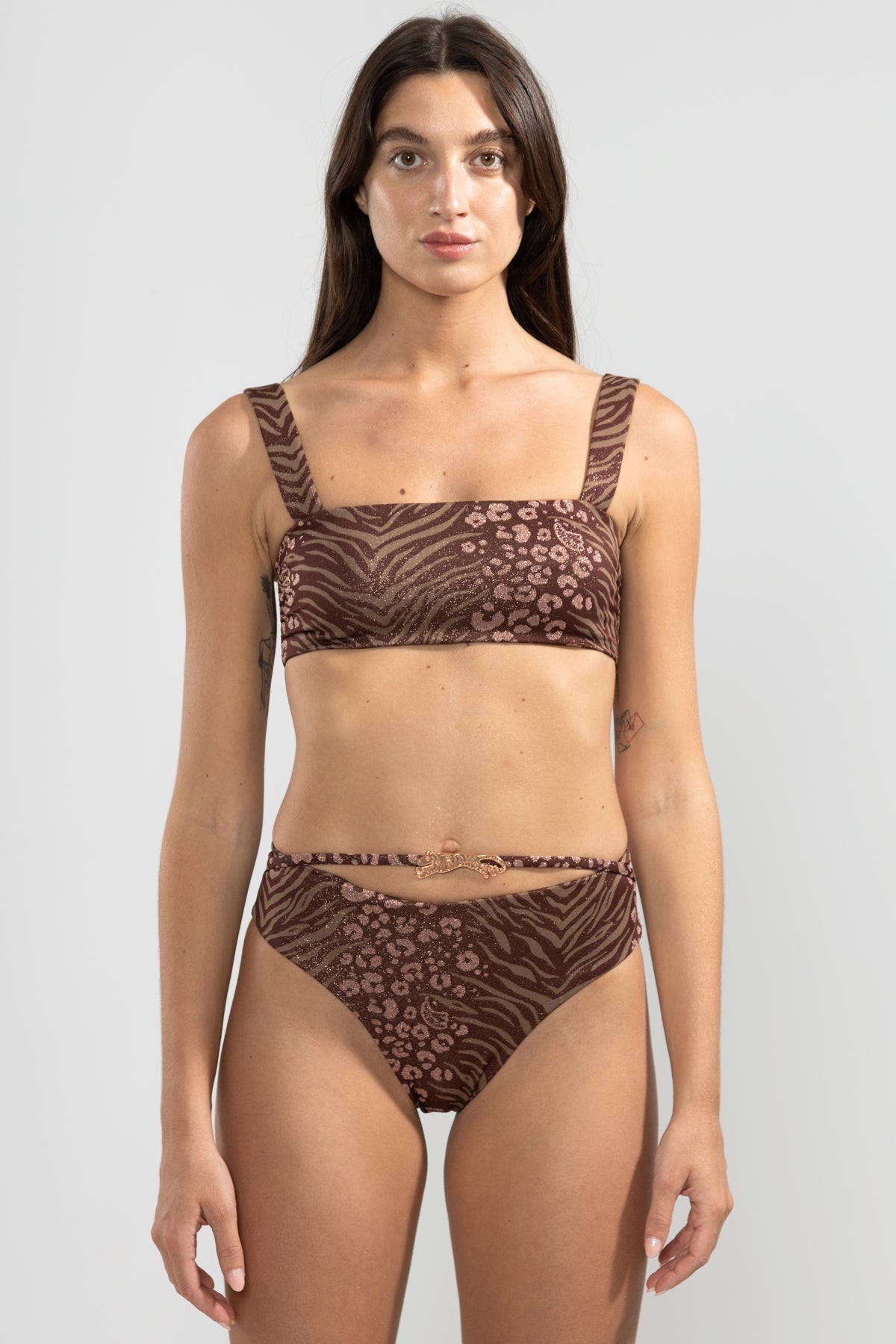 Slip Bikini Ele Feline Cioccolato