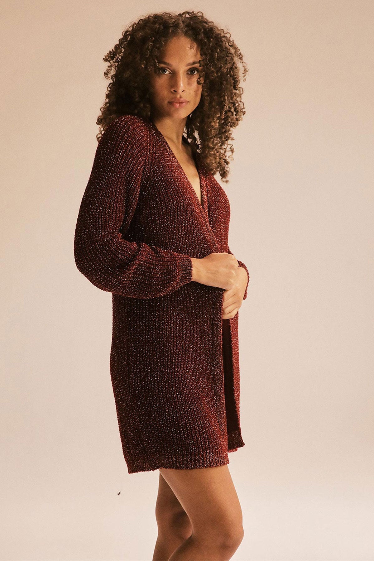 Burgundy Vale Cardigan - Polonio