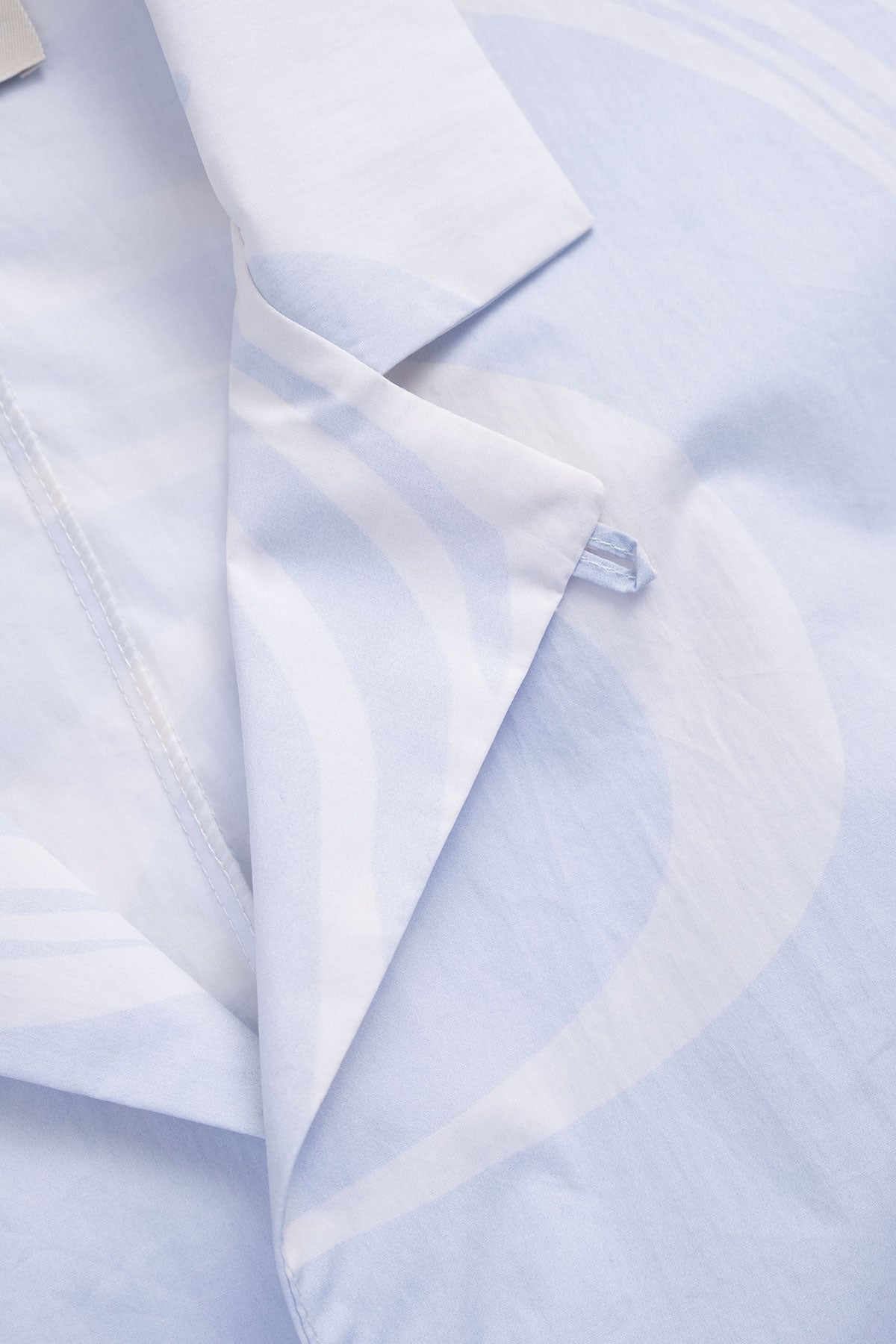 Camisa Convertible Collar Boxy Marble Sky - Polonio