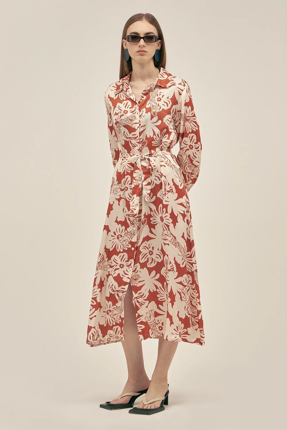 Camisa Larga Vale Jungle Clay - Polonio