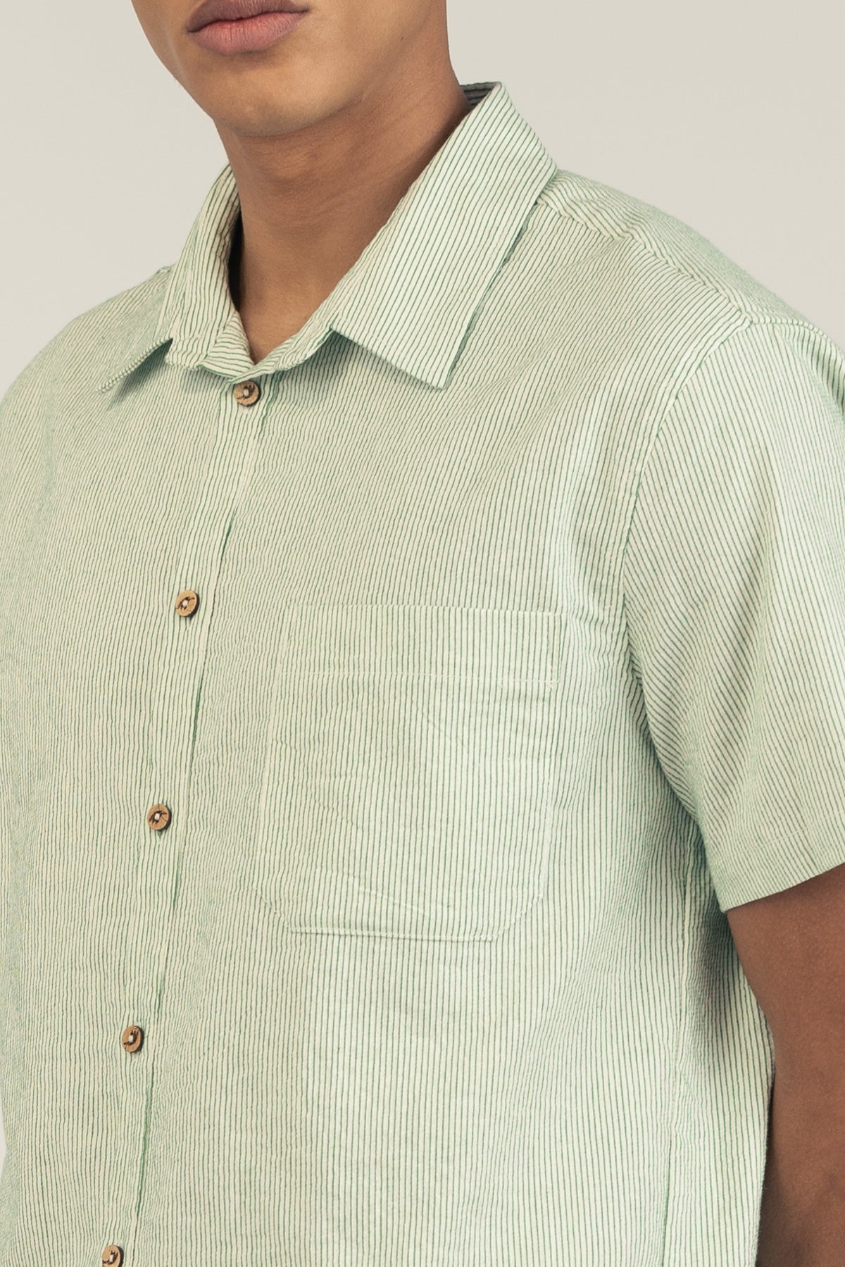 Camisa Manga Corta Fede Verde - Polonio