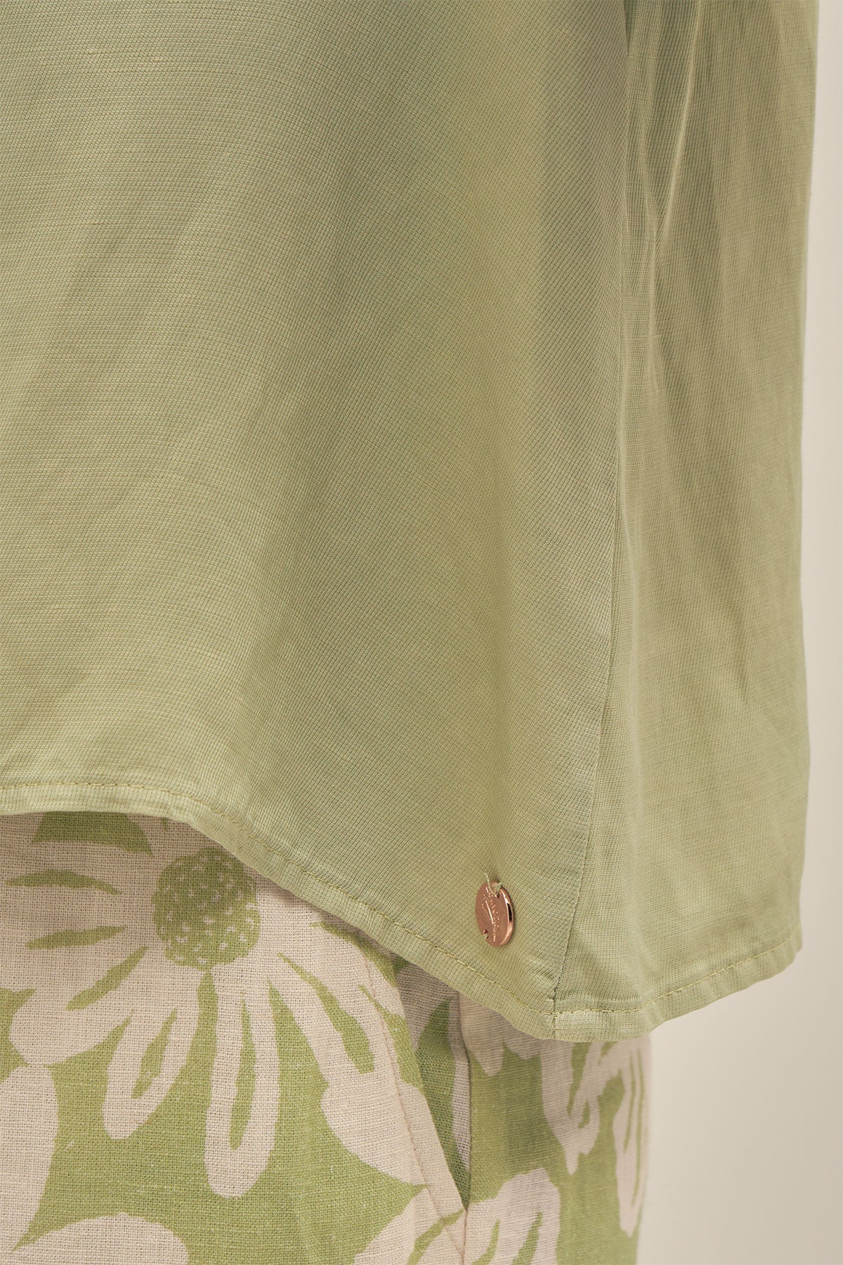 Camisa Manga Corta Pistacchio - Polonio