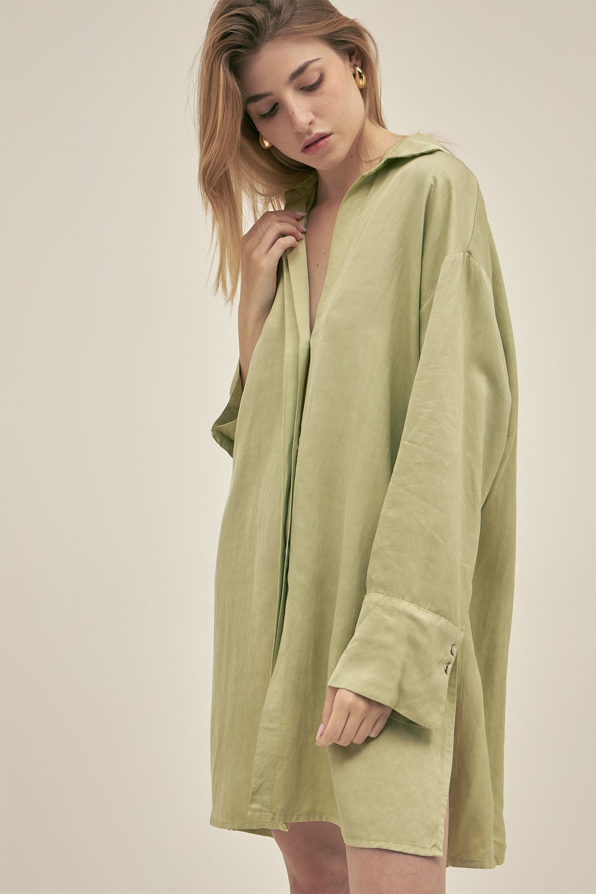 Camisola Larga Marti Pistacchio - Polonio