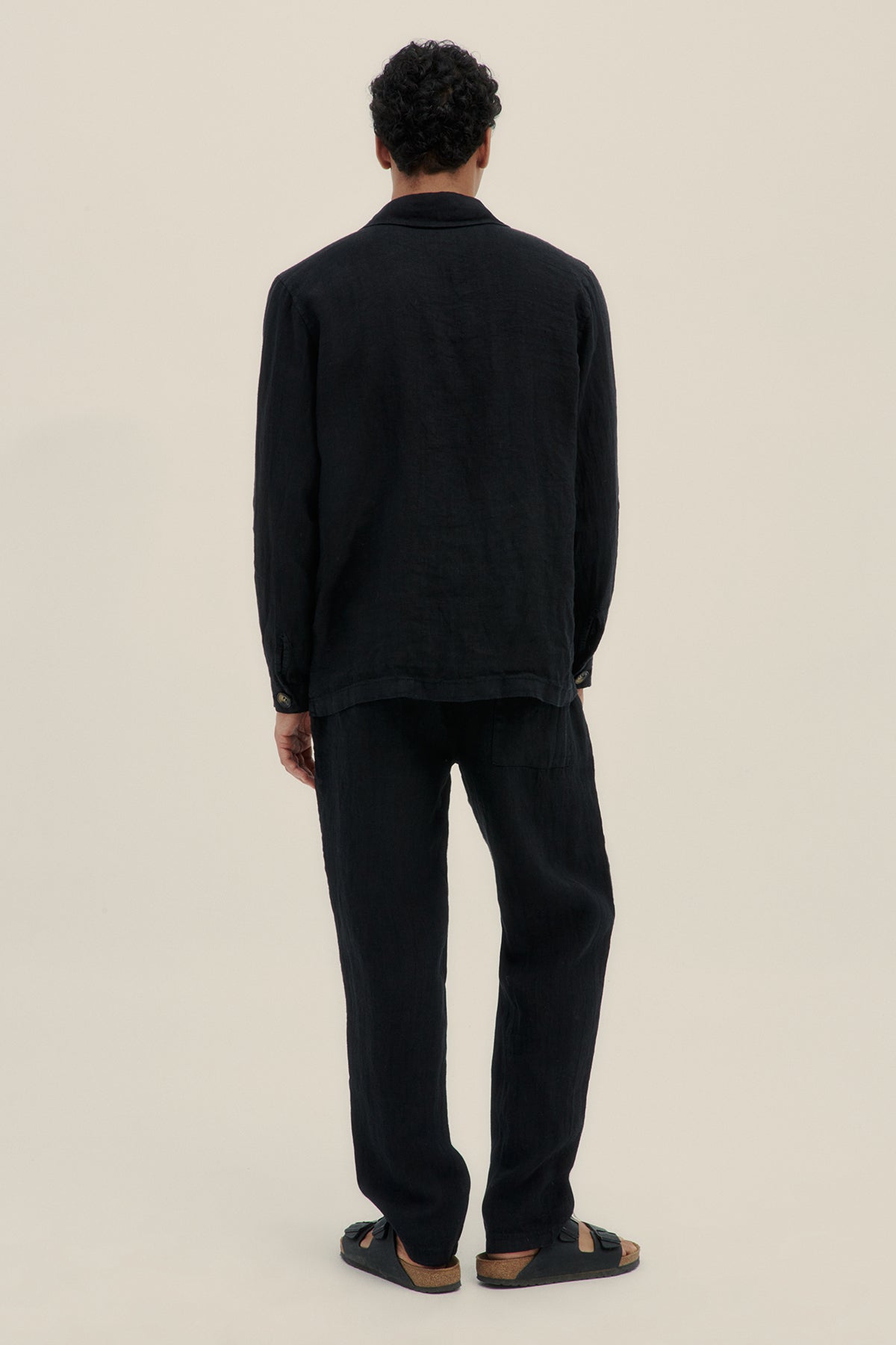 Chaqueta Lino Premium Negro - Polonio