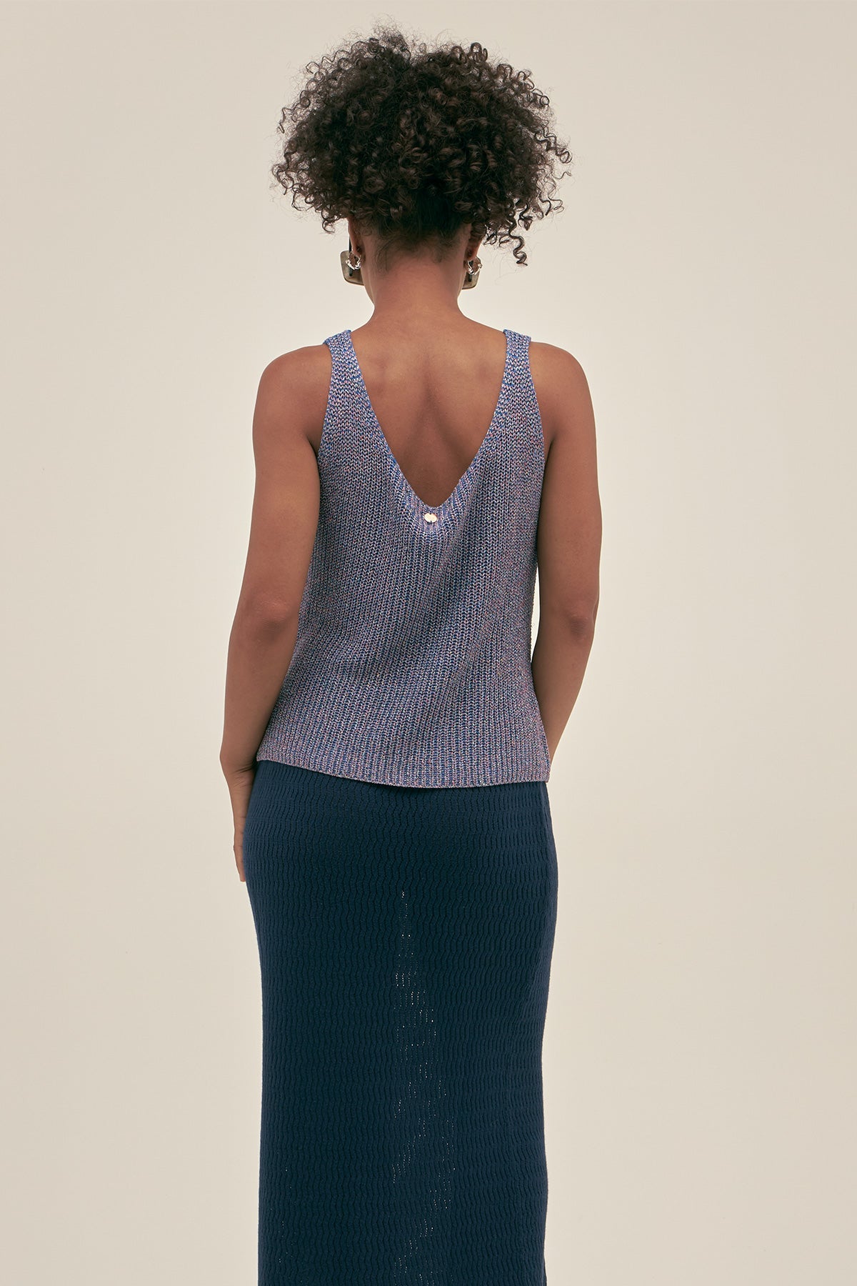 Top Tejido Eli Lurex Lavanda - Polonio