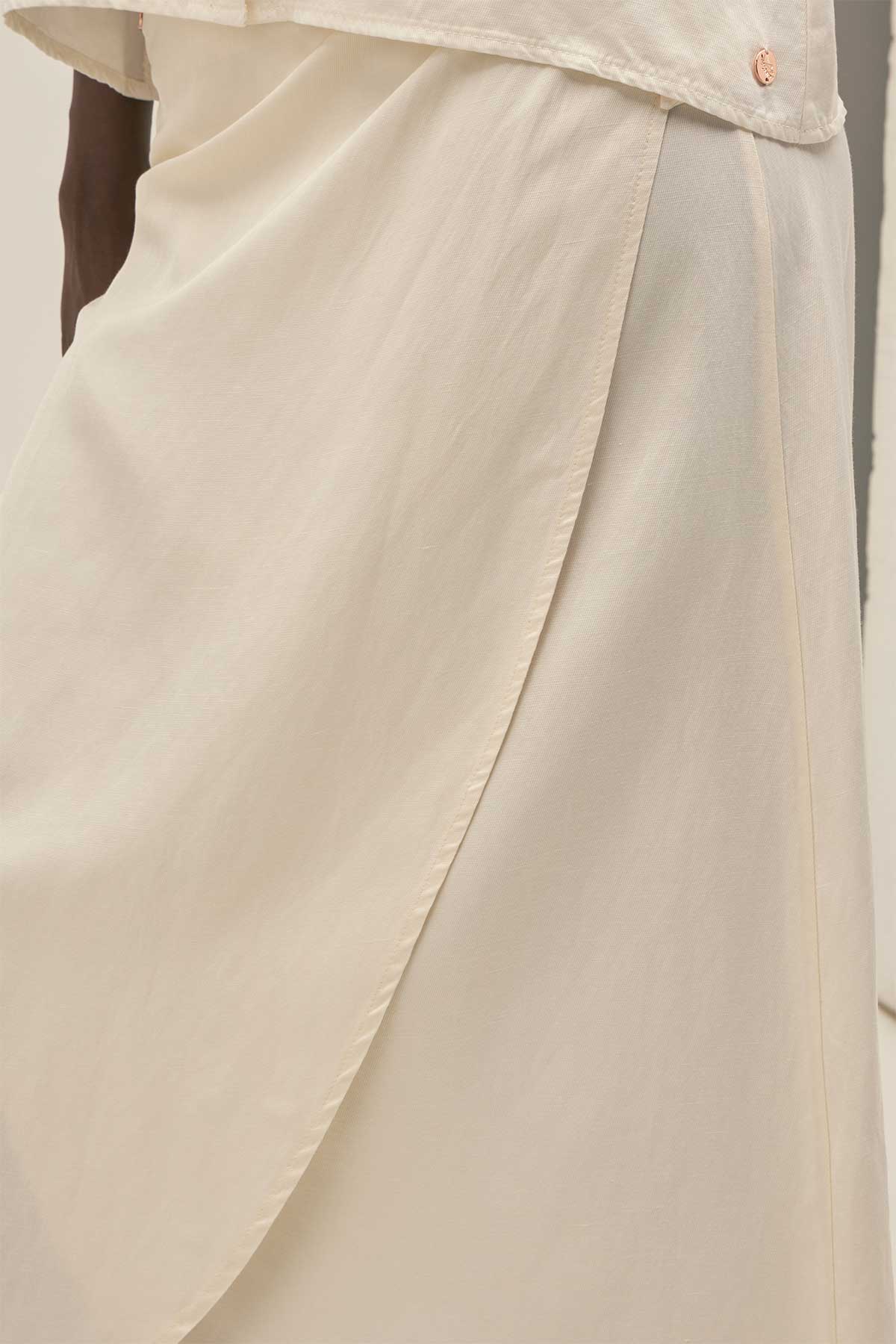 Falda Larga Crema - Polonio