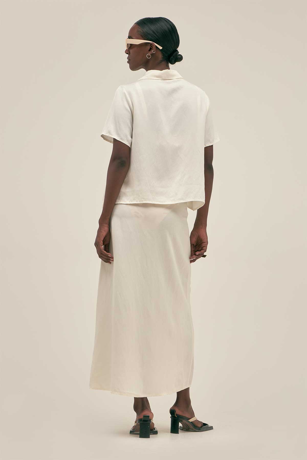 Falda Larga Crema - Polonio