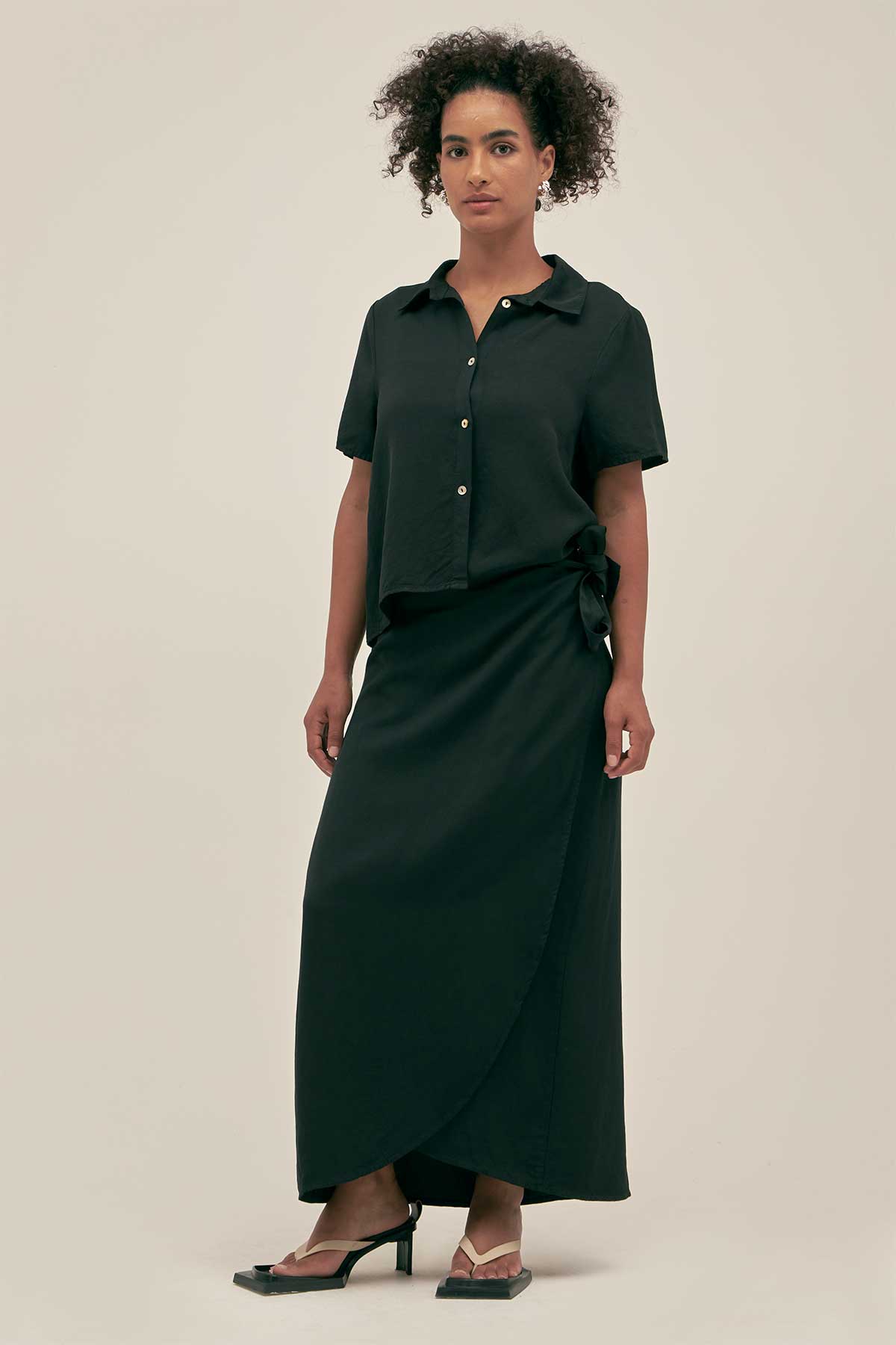 Falda Larga Negro - Polonio