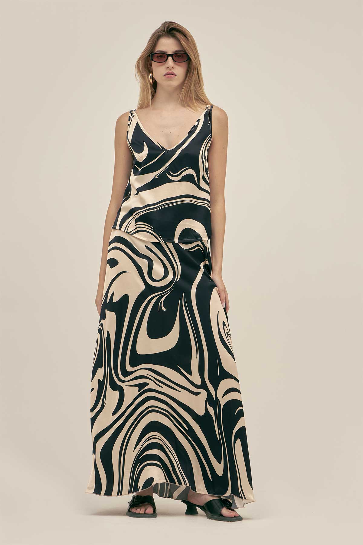 Falda Maxi Marble - Polonio