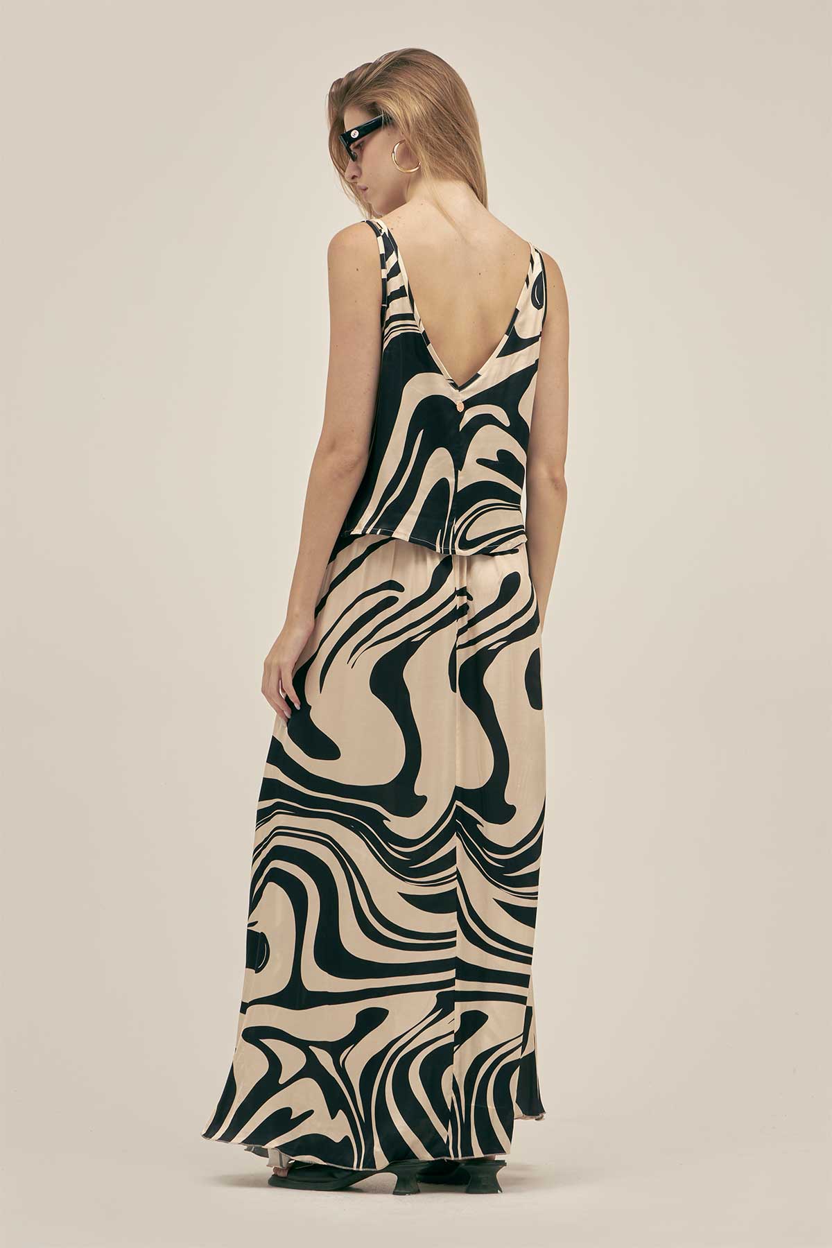 Falda Maxi Marble - Polonio