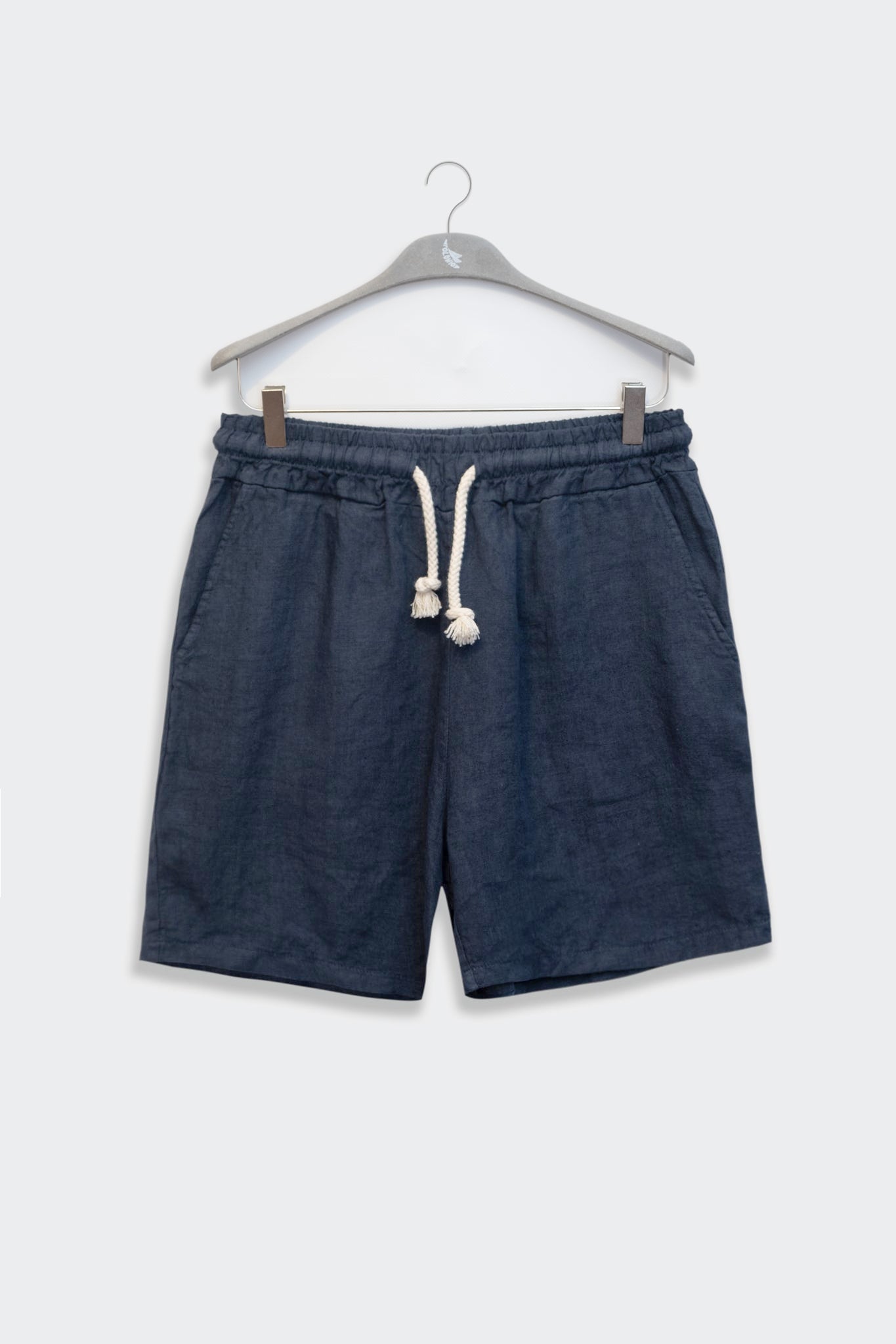Premium Linen Shorts in Indigo