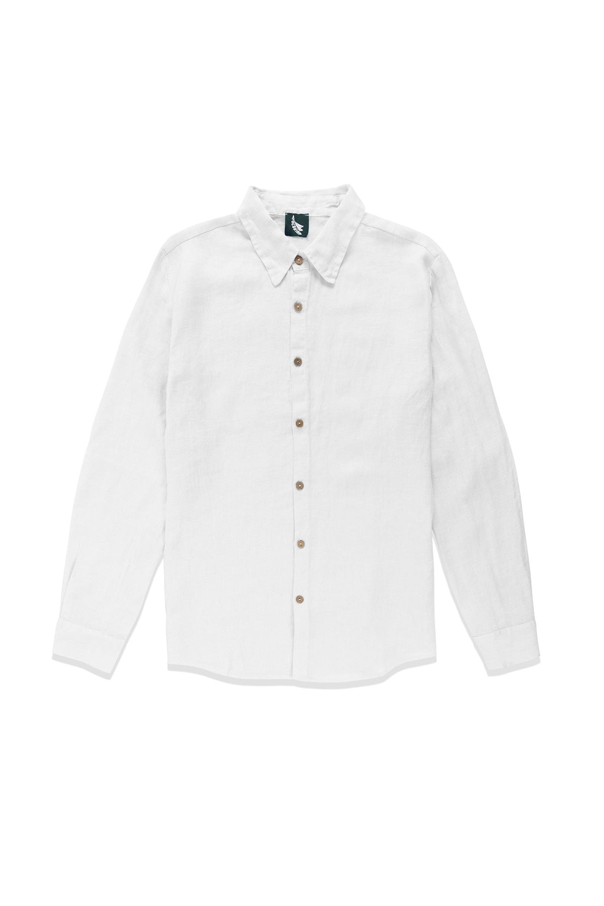 Ivory White Linen Shirt - Polonio