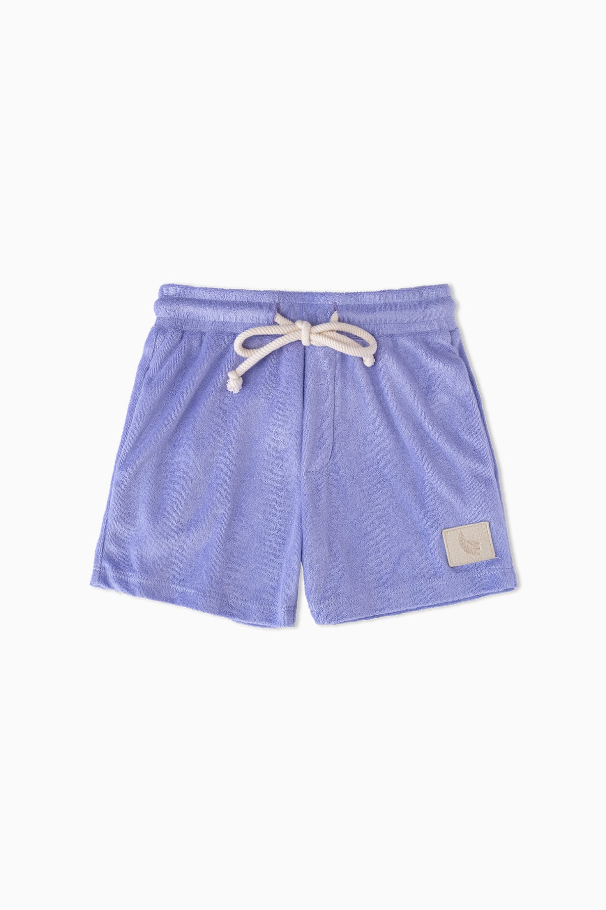 Lavender Terry Kids Shorts - Polonio