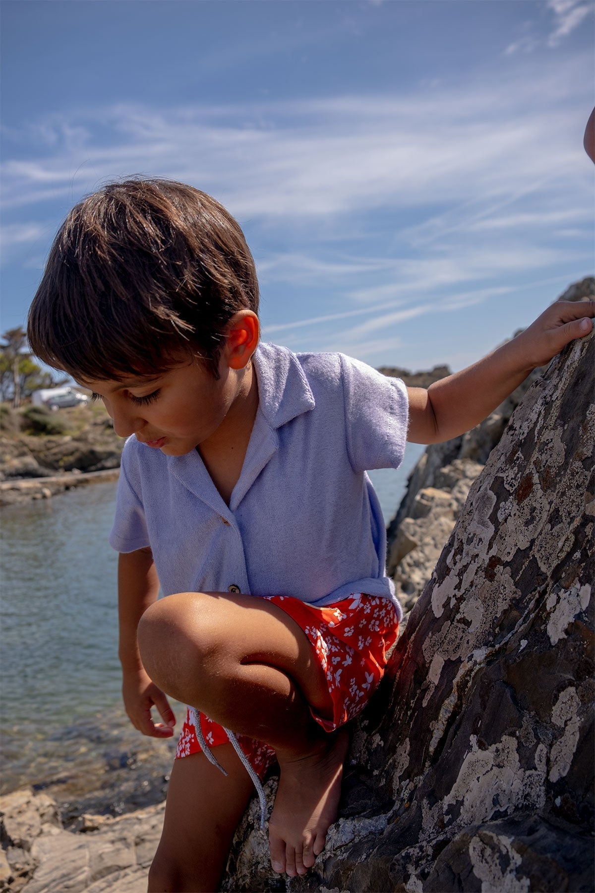 Lavender Towel Kids Shirt - Polonio