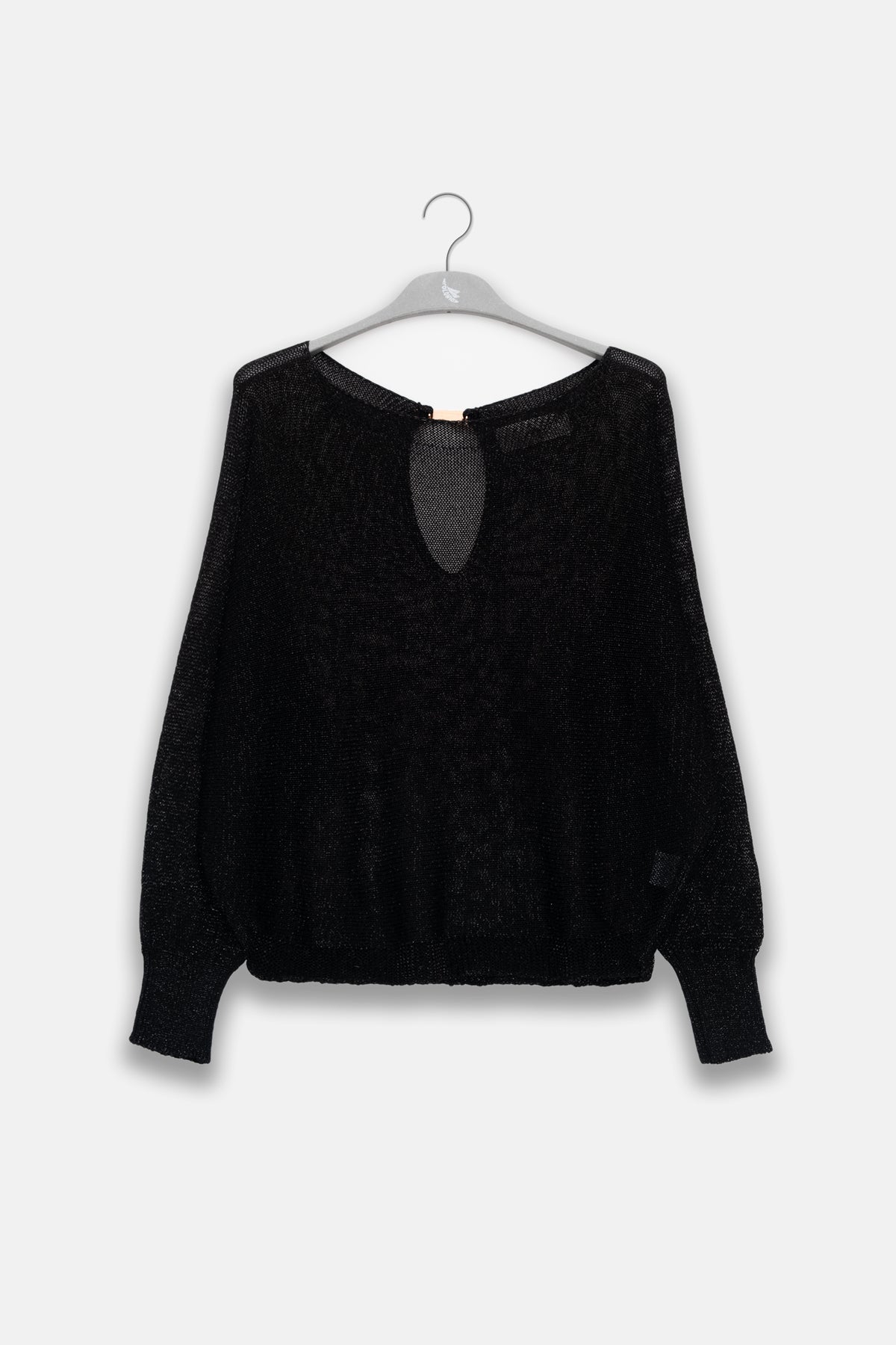 Lu Tiger Lurex Sweater in Black