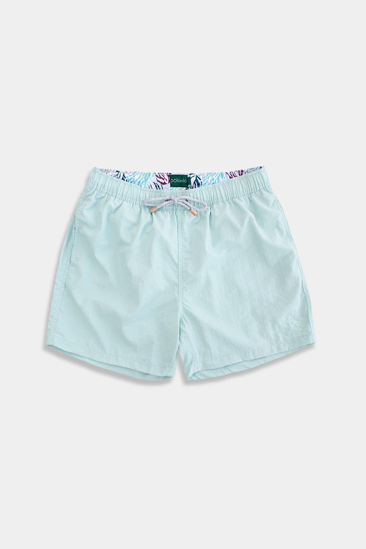 Mist Crinkle Nylon Classic Swim Trunks - Polonio