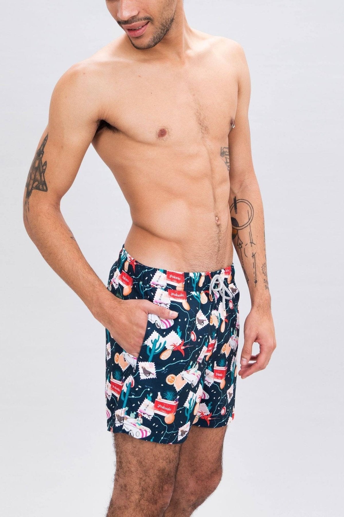 Navy Endless Summer Classic Swim Trunks - Polonio