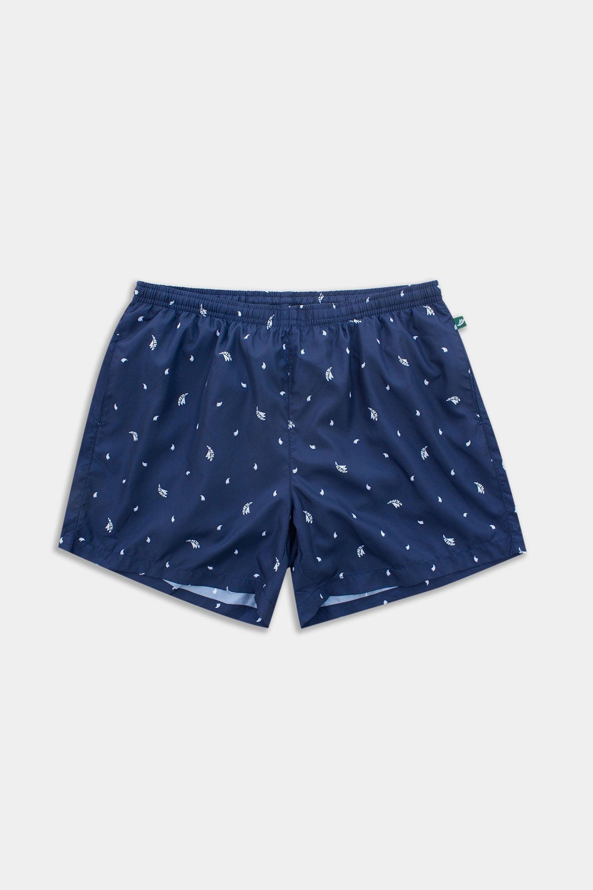 Navy Mini Platanos Runner Swim Trunks - Polonio