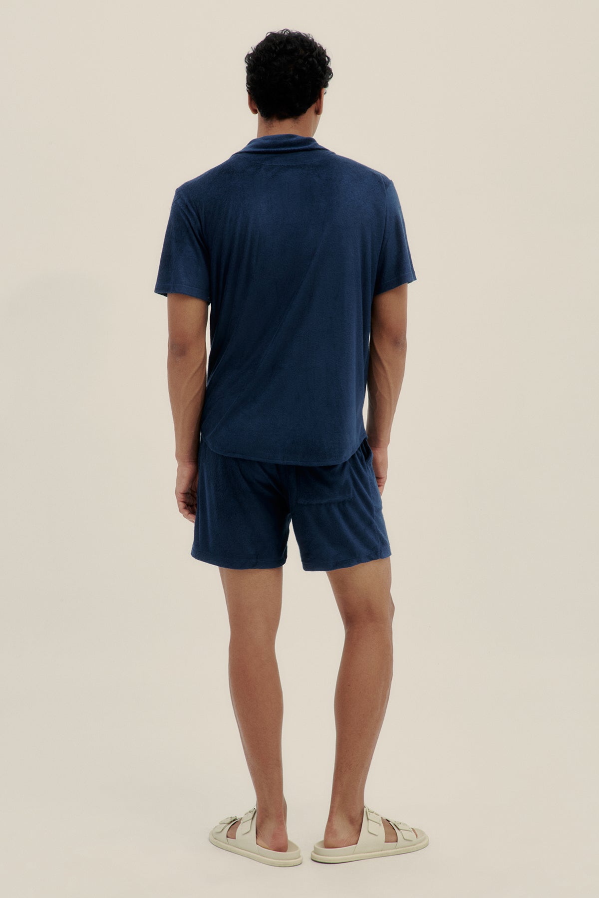 Navy Terry Shorts - Polonio