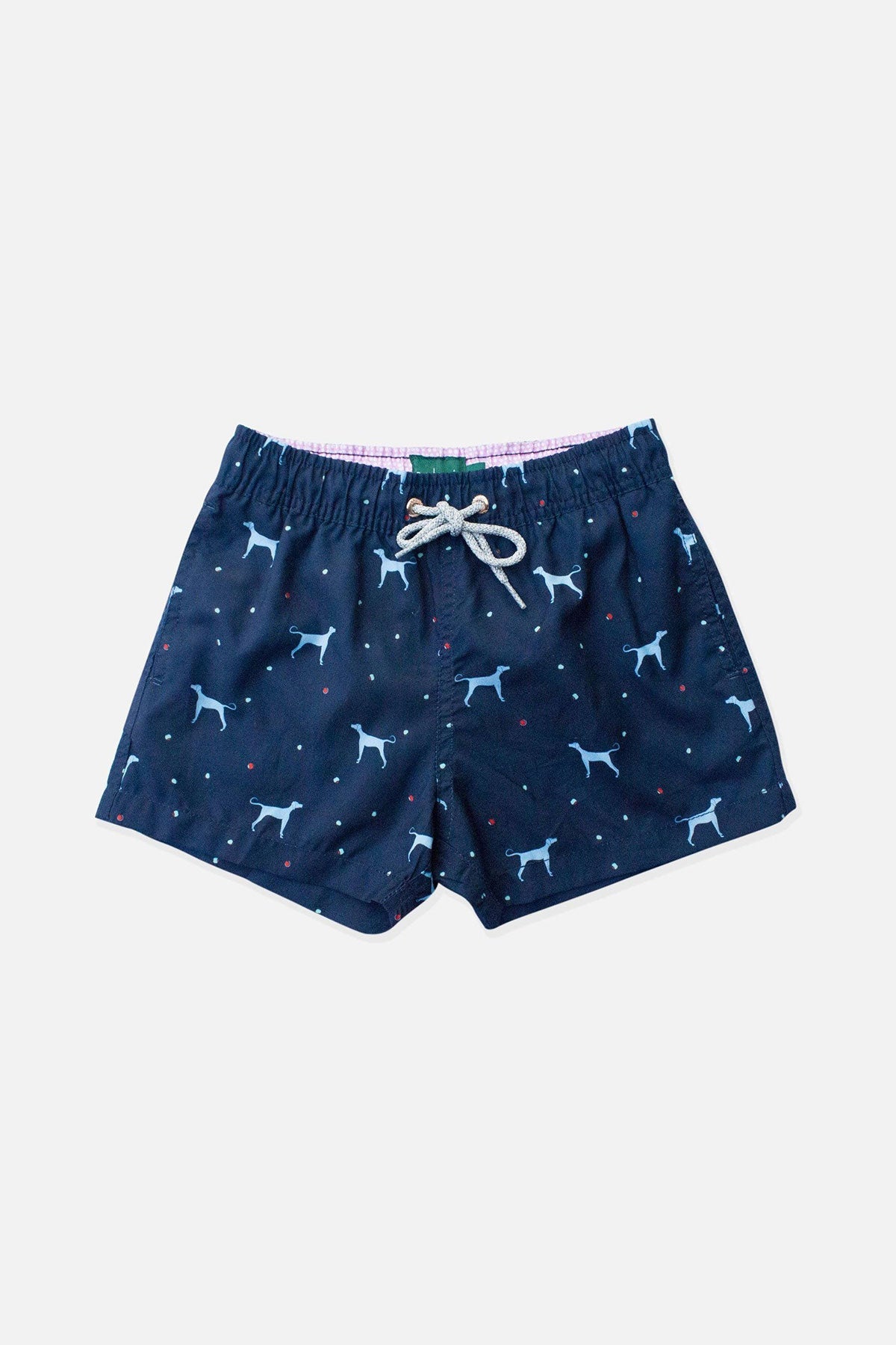 Navy Tinta the Vizsla Boys Swim Trunks - Polonio