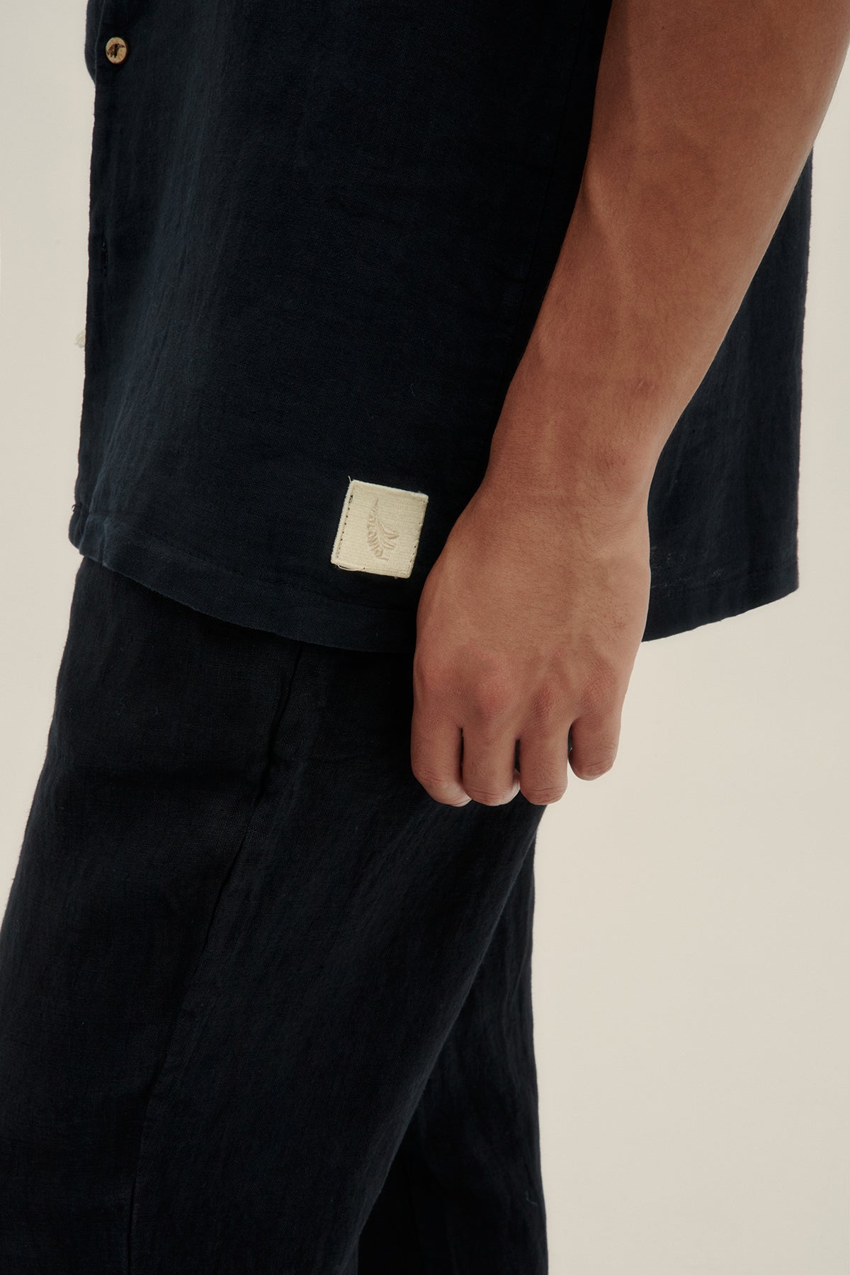 Pantalón 100% Lino Premium Negro - Polonio