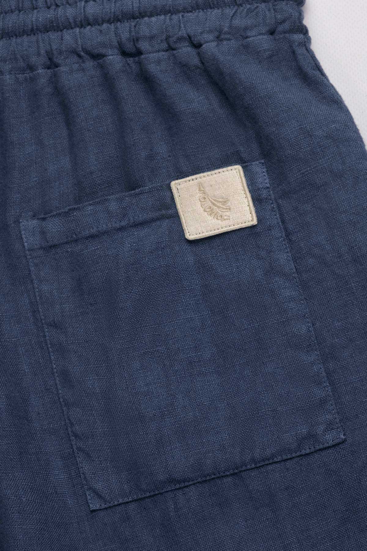 Pantalón 100% Lino Premium Indigo - Polonio