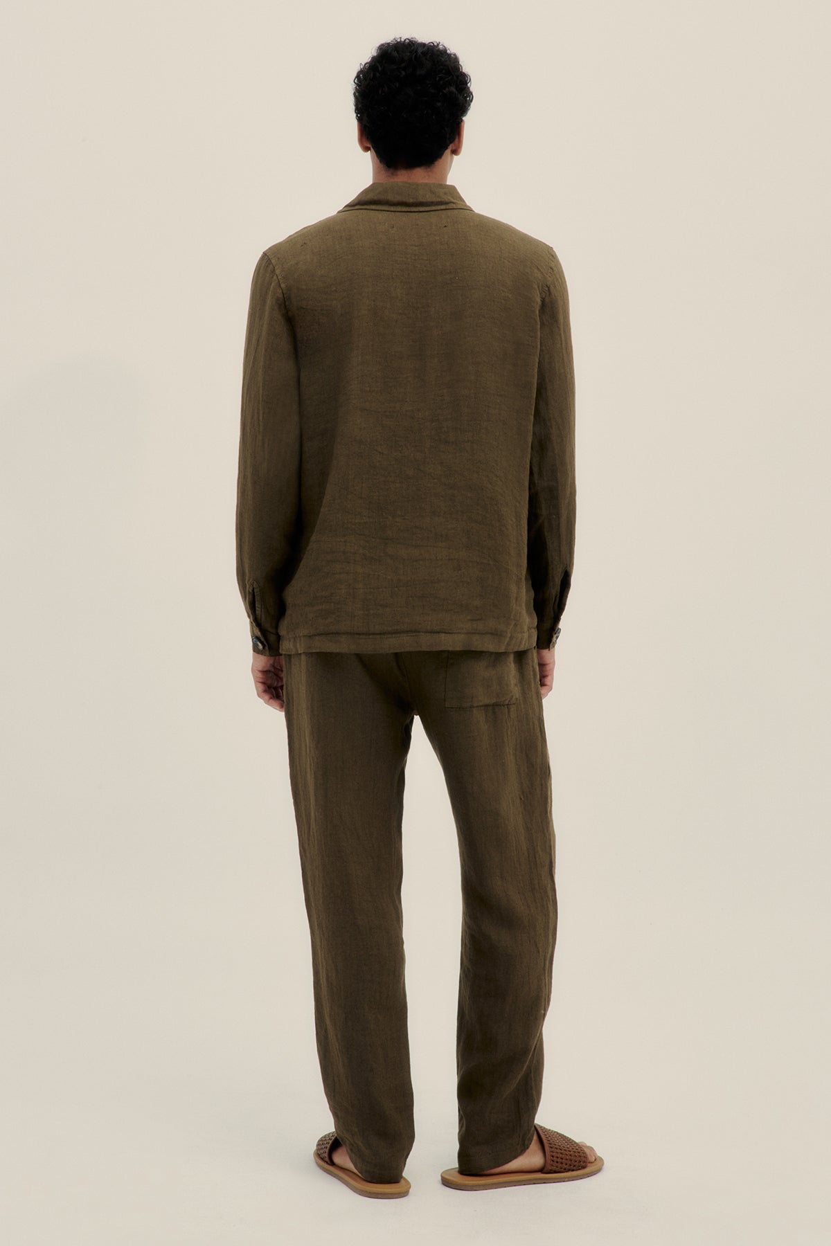 Pantalón 100% Lino Premium Verde - Polonio