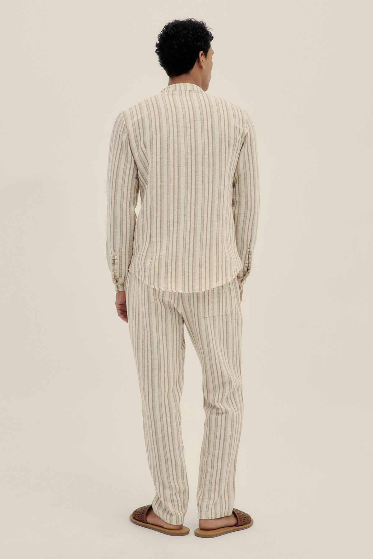 Pantalón Rayas Crema - Polonio